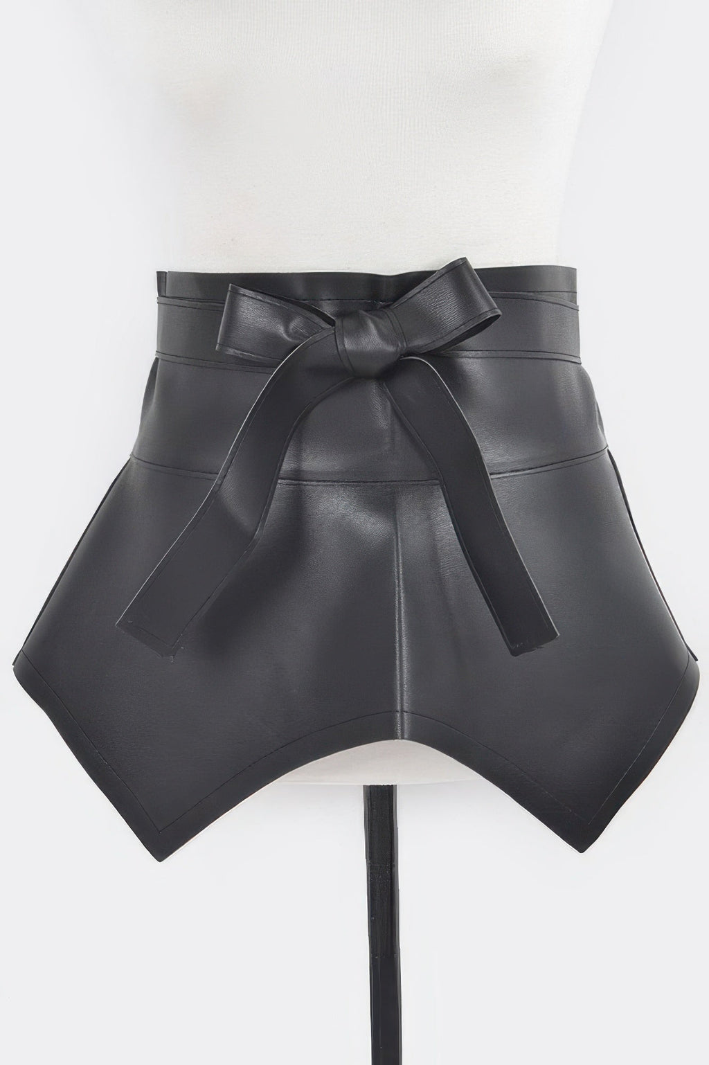 Faux Leather Skirt Belt