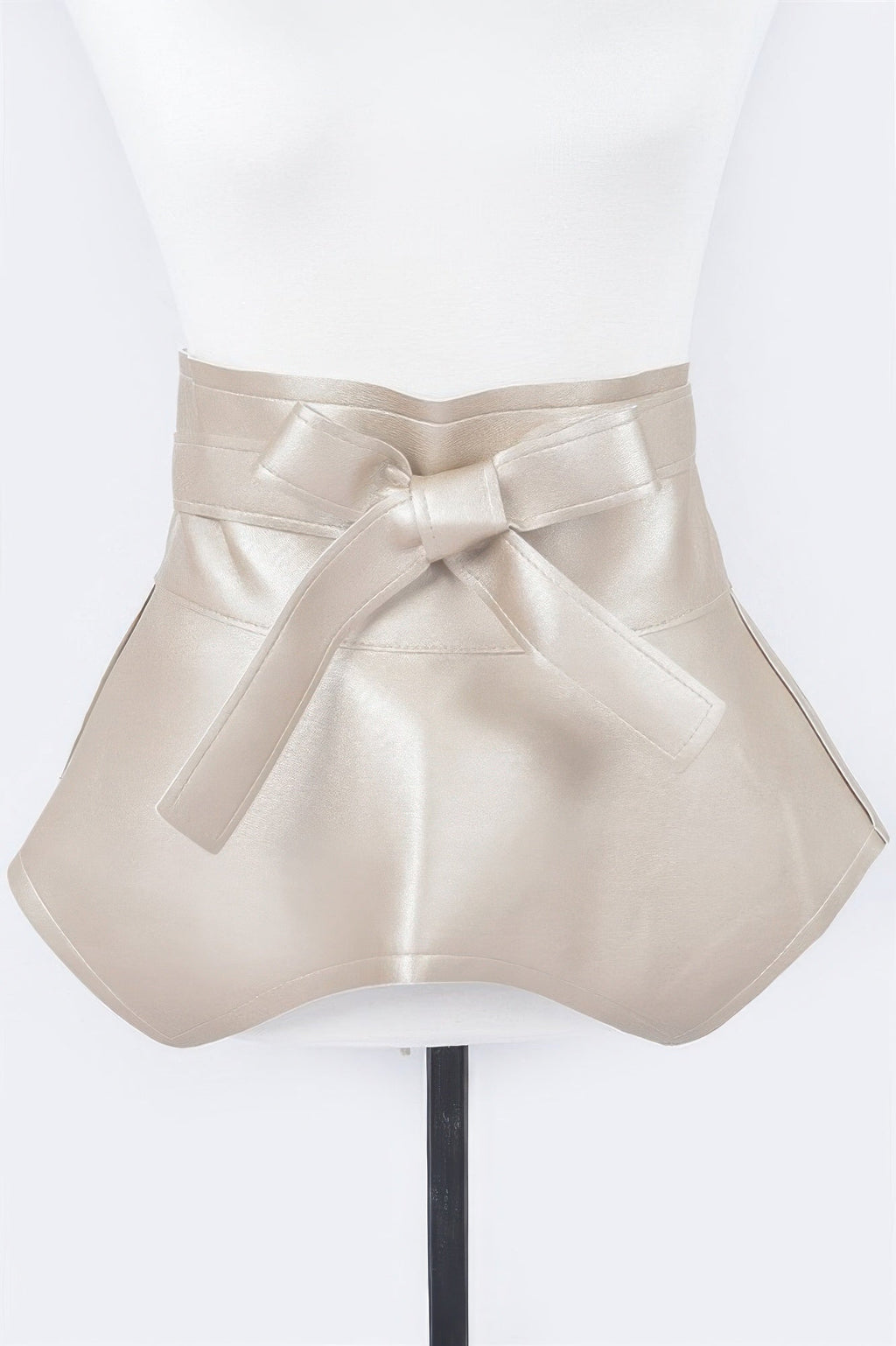 Faux Leather Skirt Belt