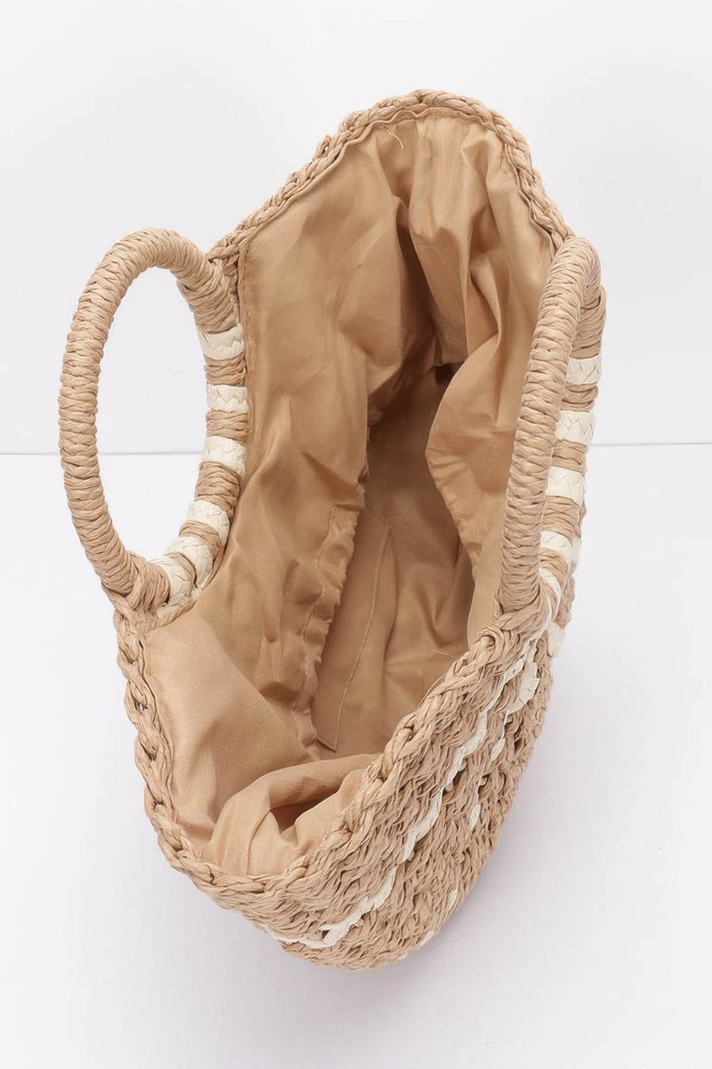 Faux Straw Tote Bag
