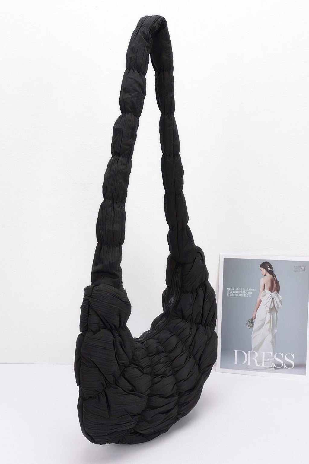 Quilted Nylon Padded Crossbody Bag