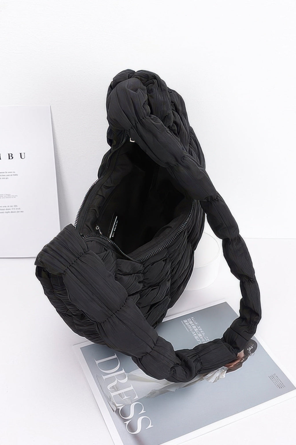 Quilted Nylon Padded Crossbody Bag