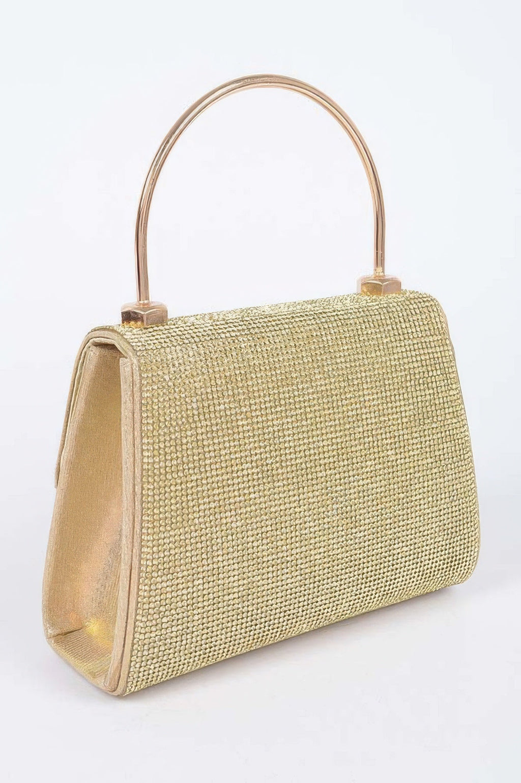 Mirror Metallic Top Handle Bag