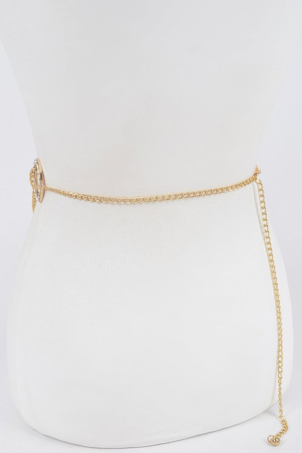 Chain Belt W/ Stone Ring