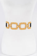 Multi Metal Buckle Elastic Belt