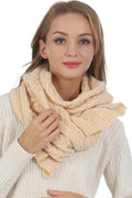 Solid Color Cable Knitted Scarf