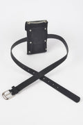 Shinny Acrylic Stone Plus Size Belt Bag W/chain