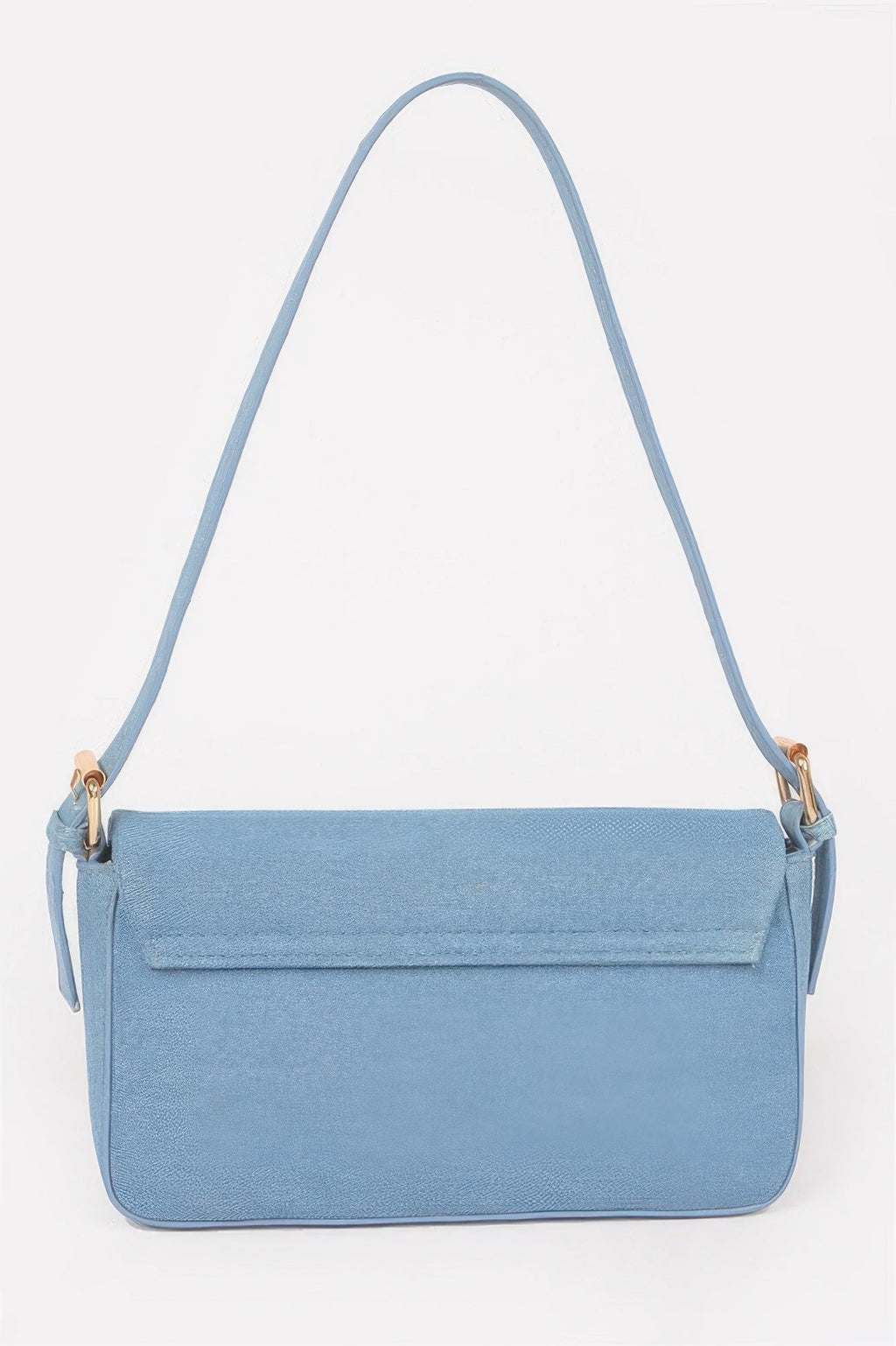 Denim Metal Buckle Shoulder Bag