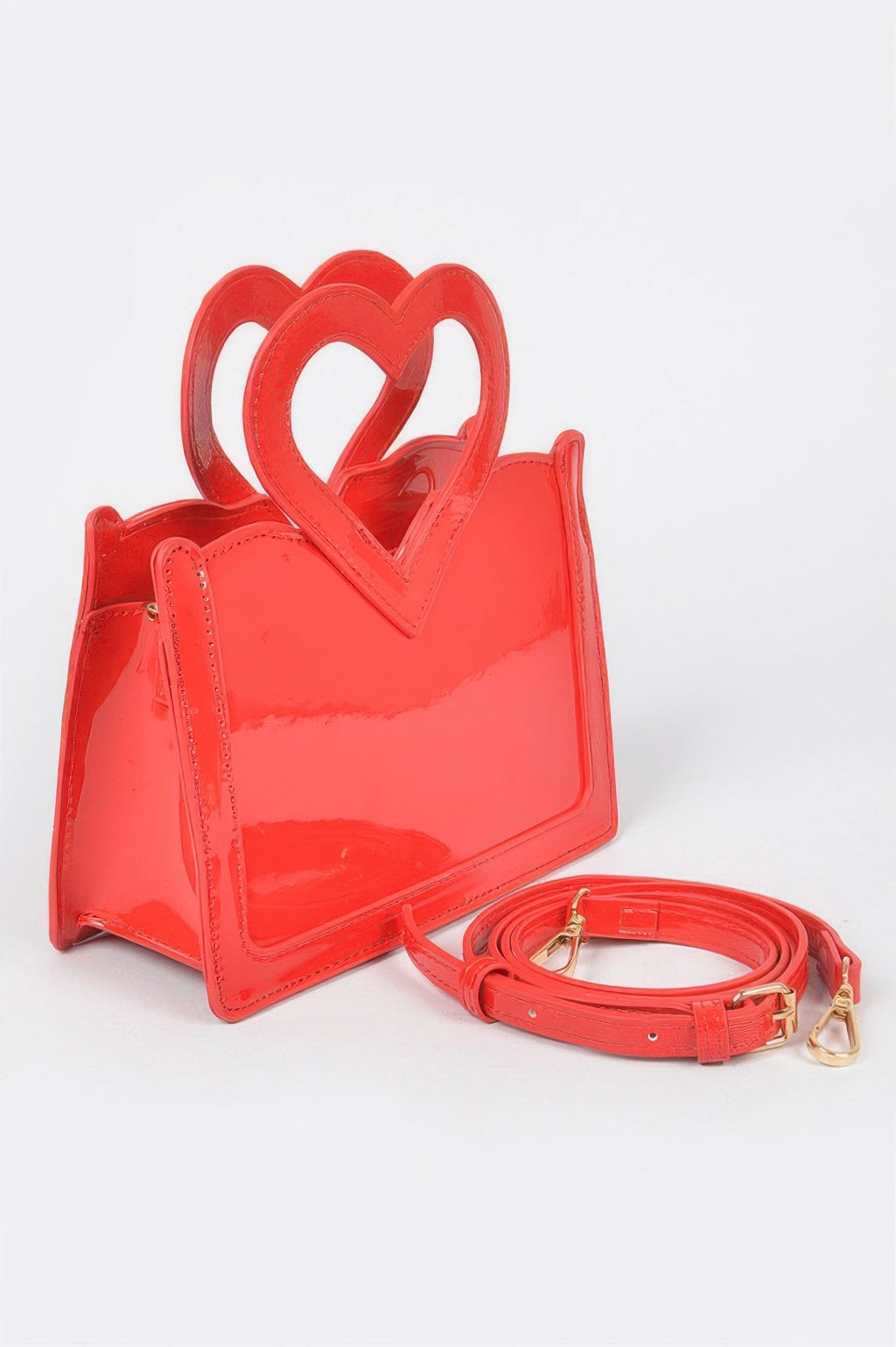 Enamel Top Handle Bag