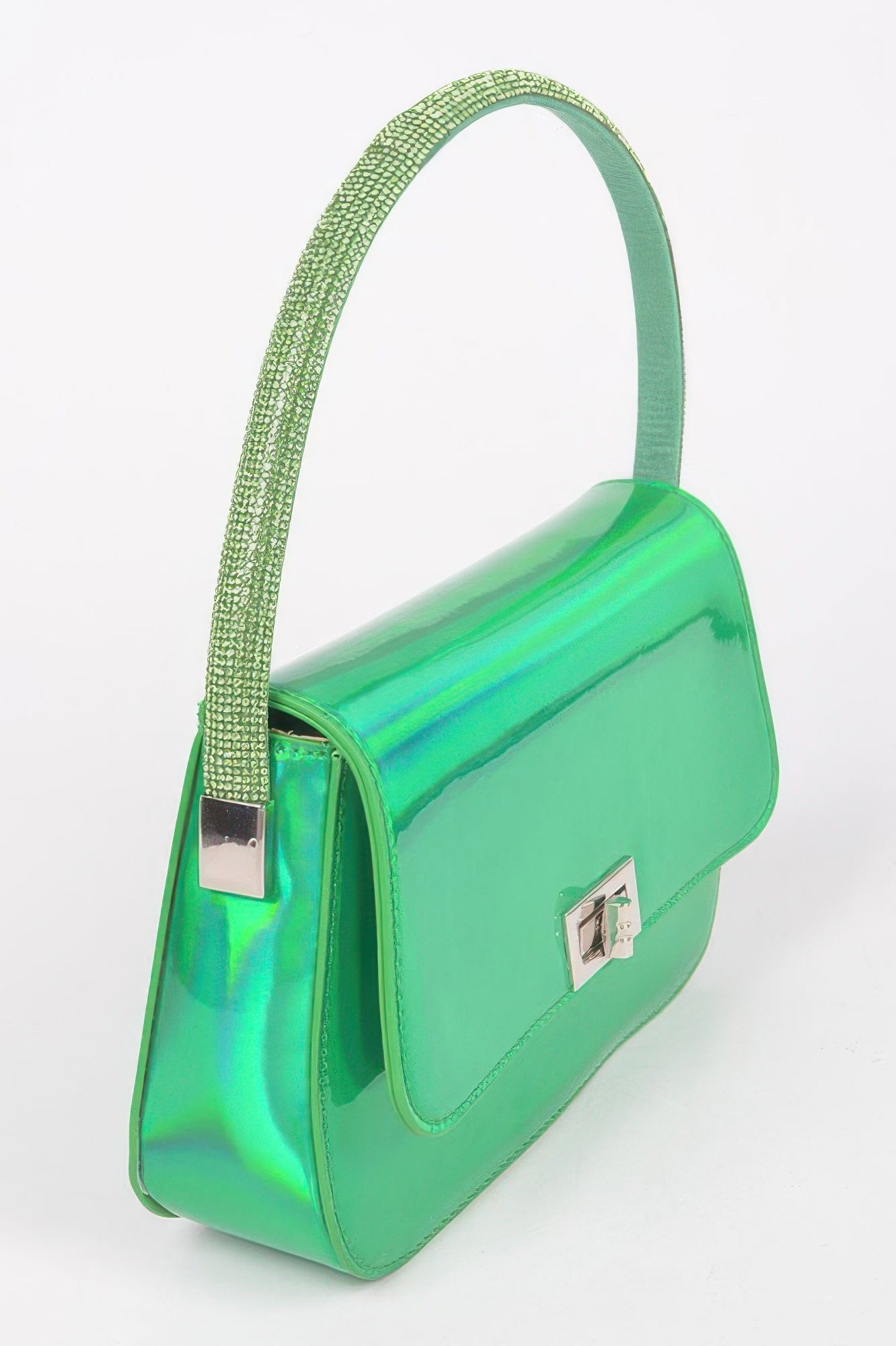 Holograme Mirror Top Handle Bag