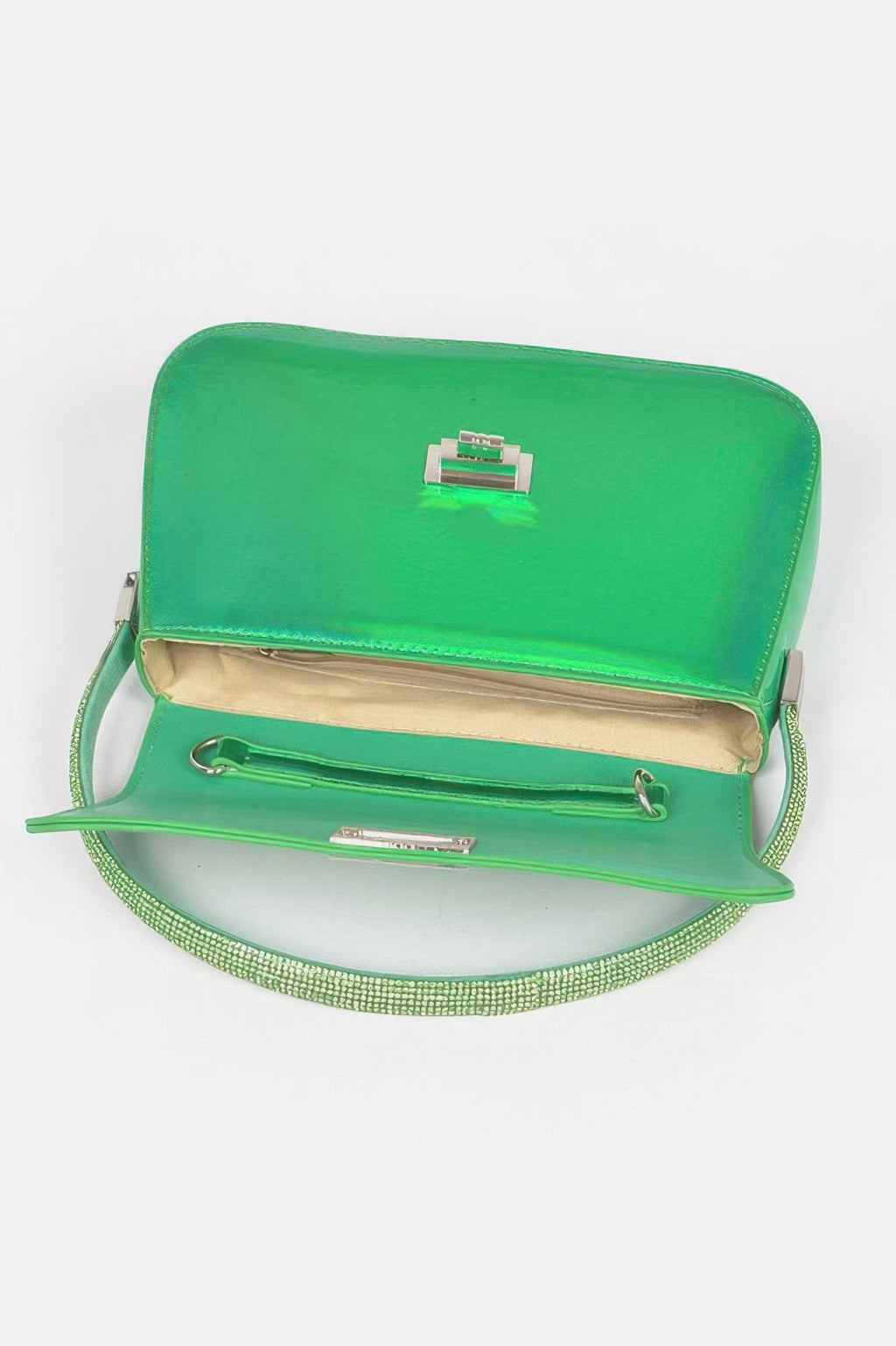 Holograme Mirror Top Handle Bag