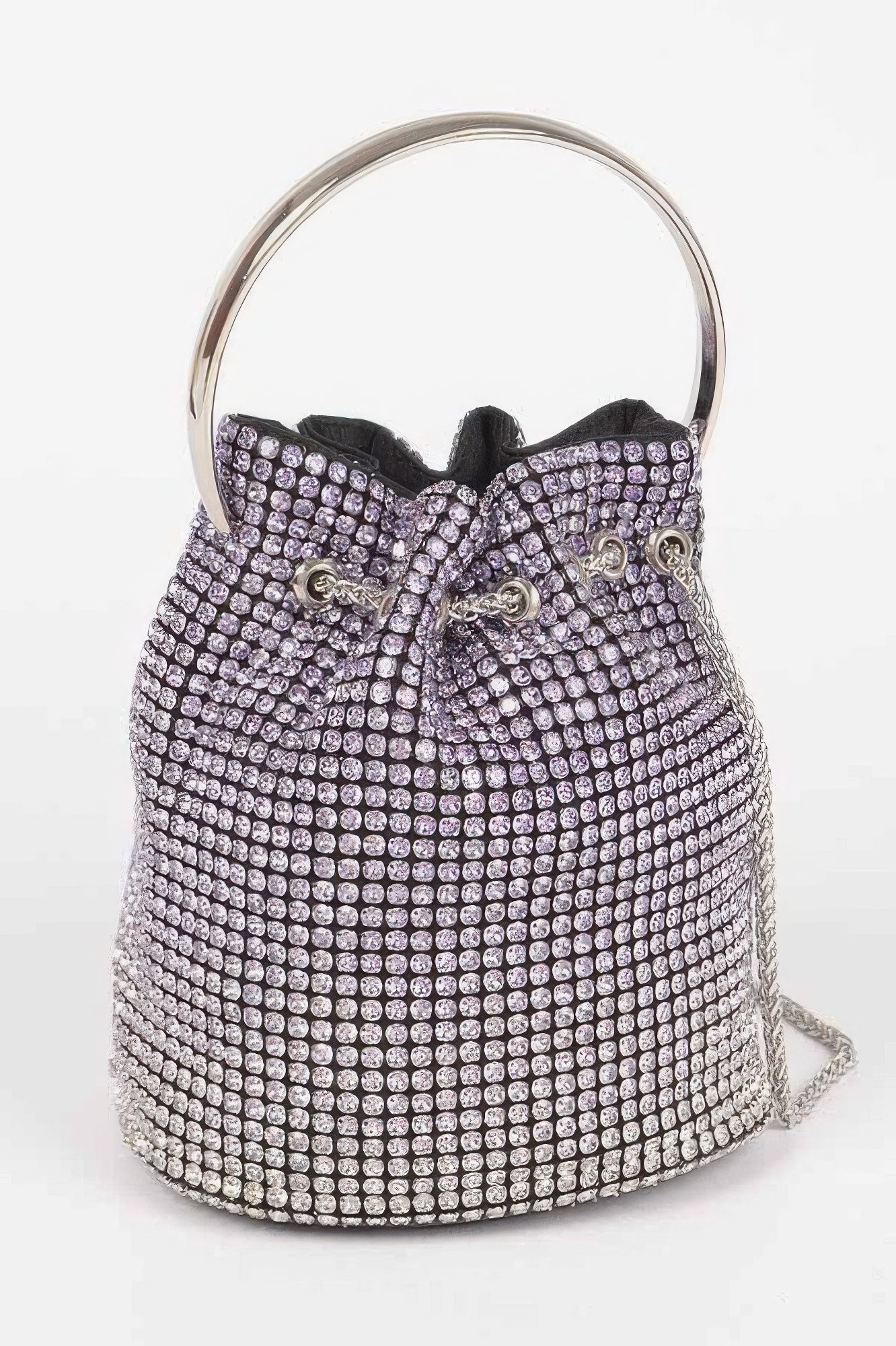 Rhinestone Ombre Bucket Bag