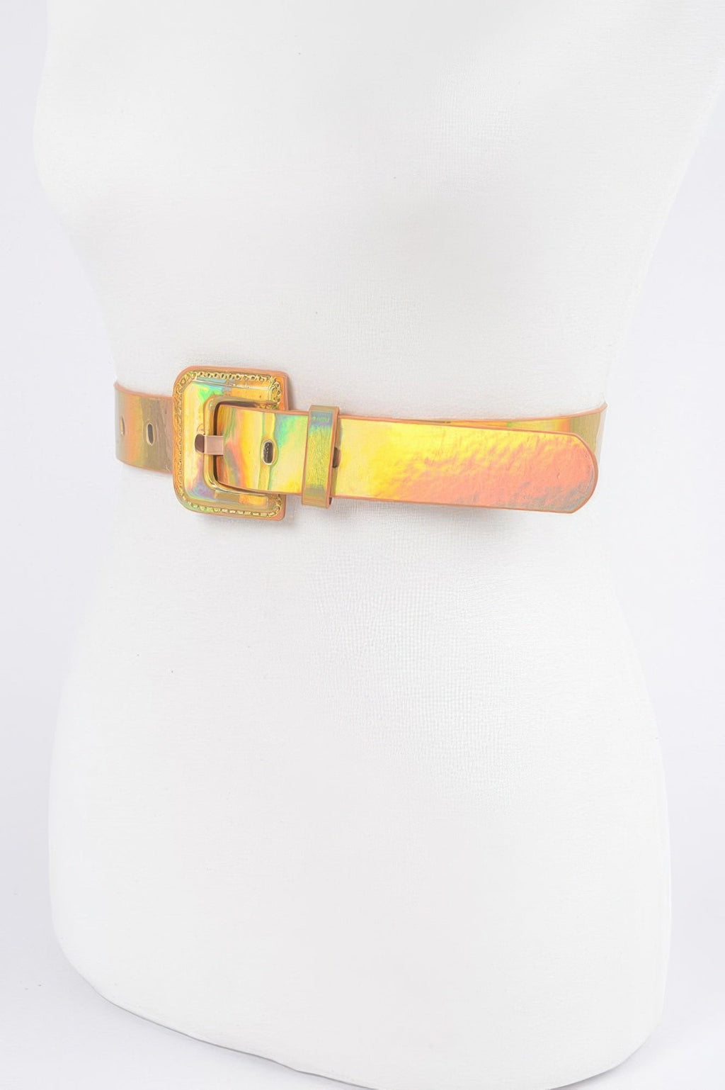 Holograme Metallic Plus Size Belt