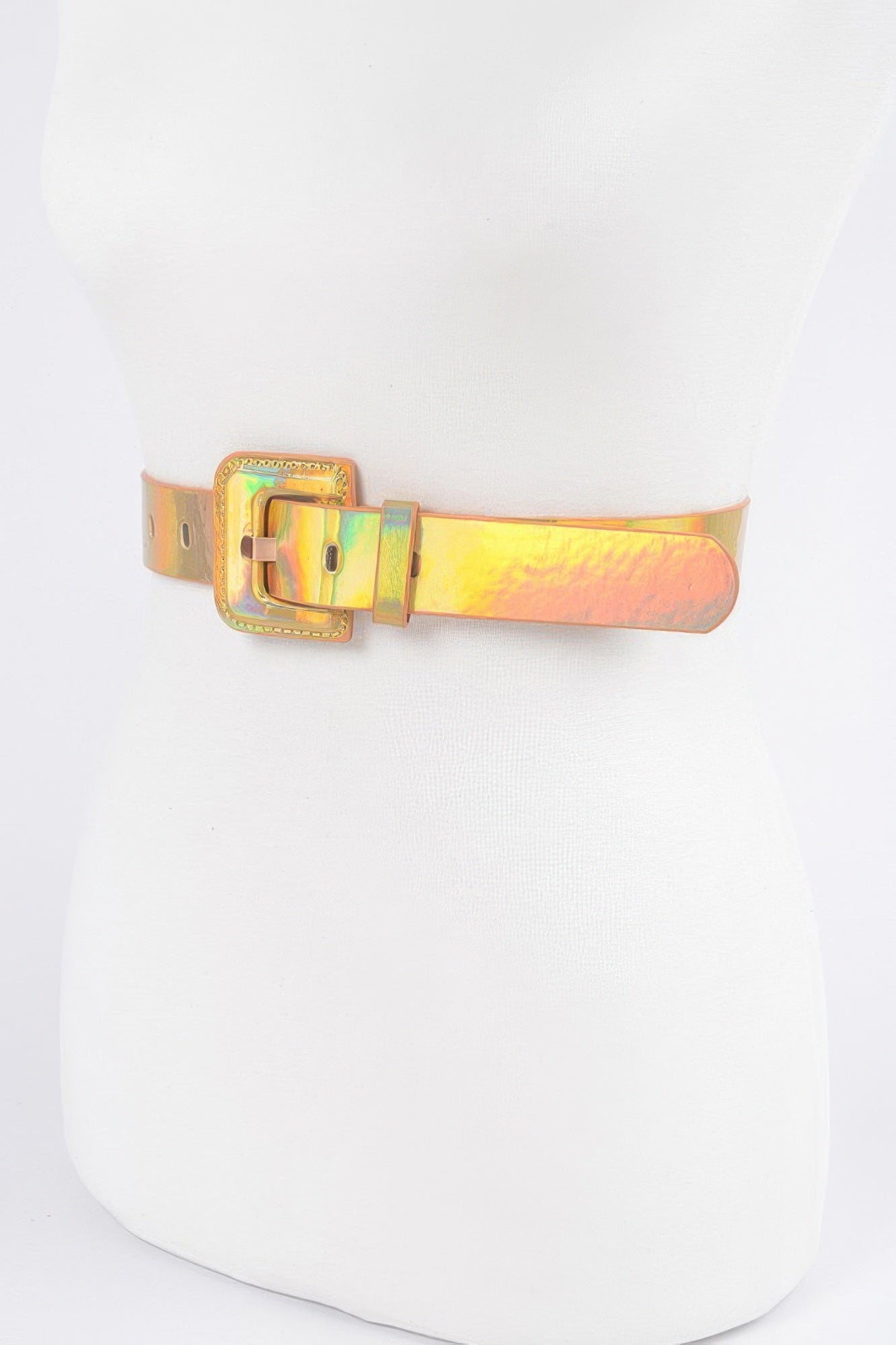 Holograme Metallic Plus Size Belt