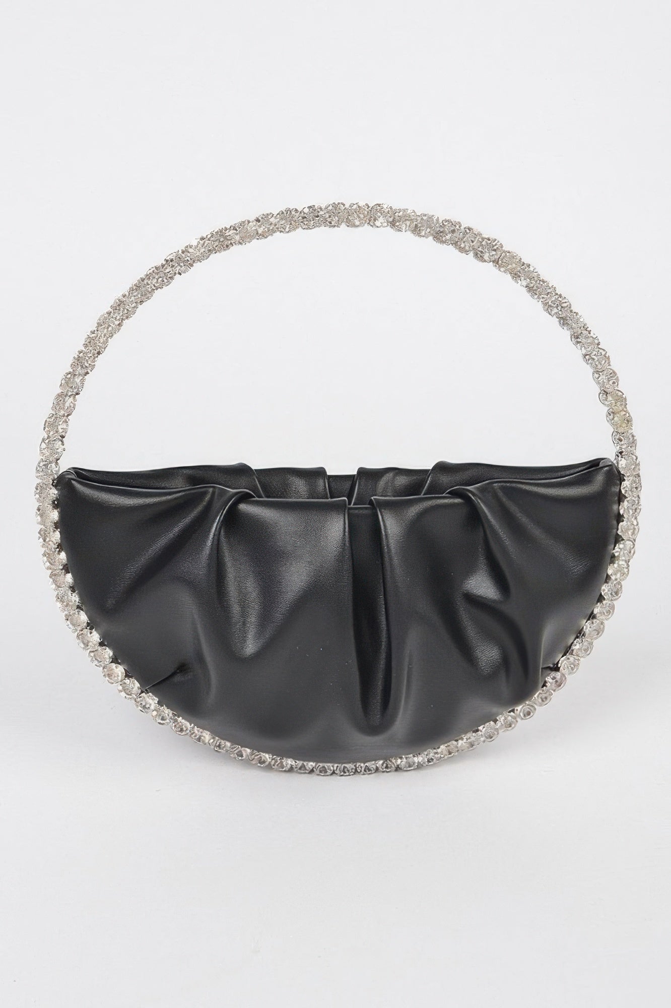 Round Stone Handle Clutch
