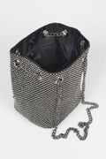 Rhinestone Bucket Chain Bag