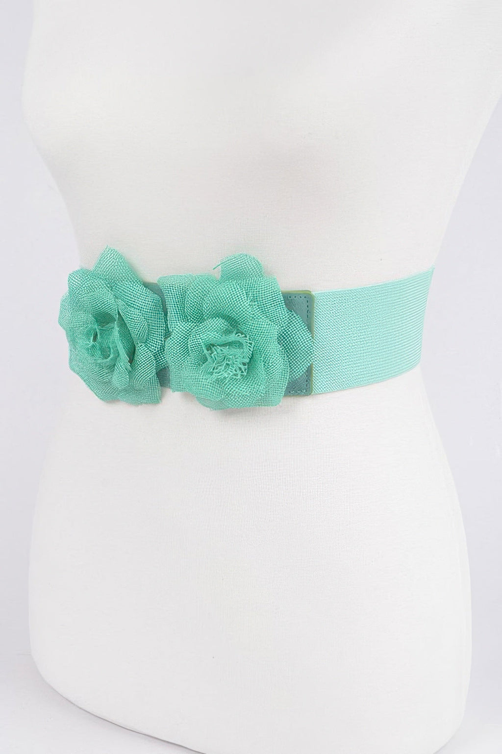 Flower Buckle Elastic Belt