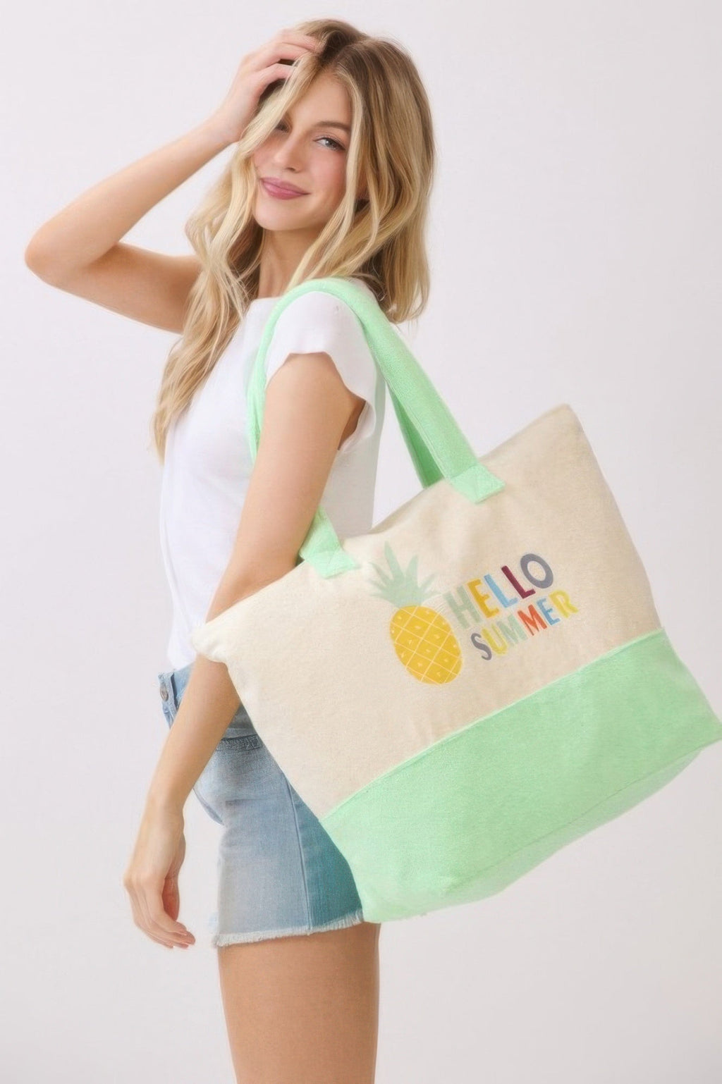 Hello Summer Terry Tote