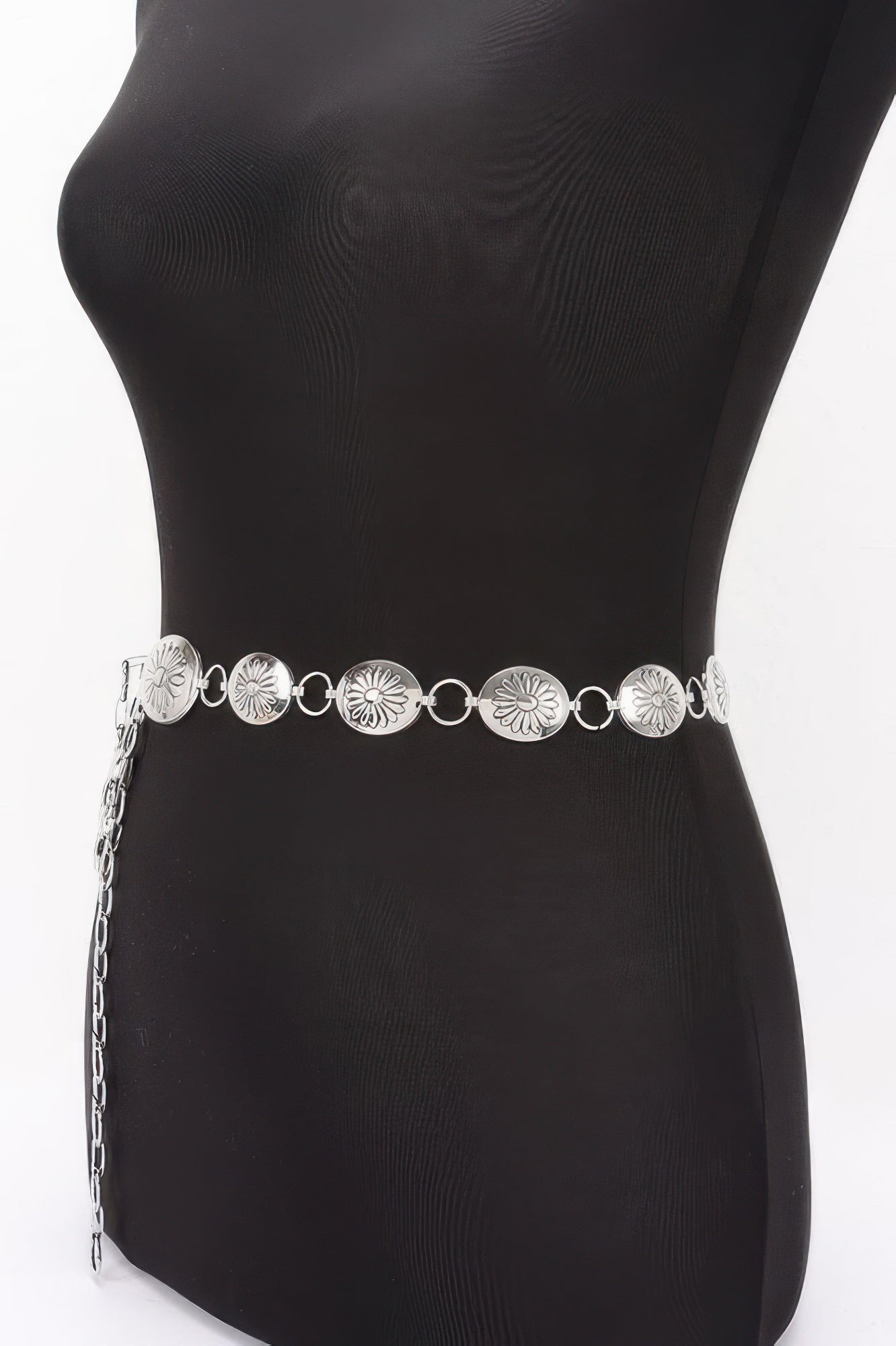 Floral Disc Chain Belt
