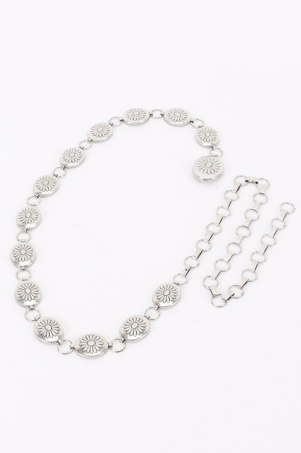 Floral Disc Chain Belt