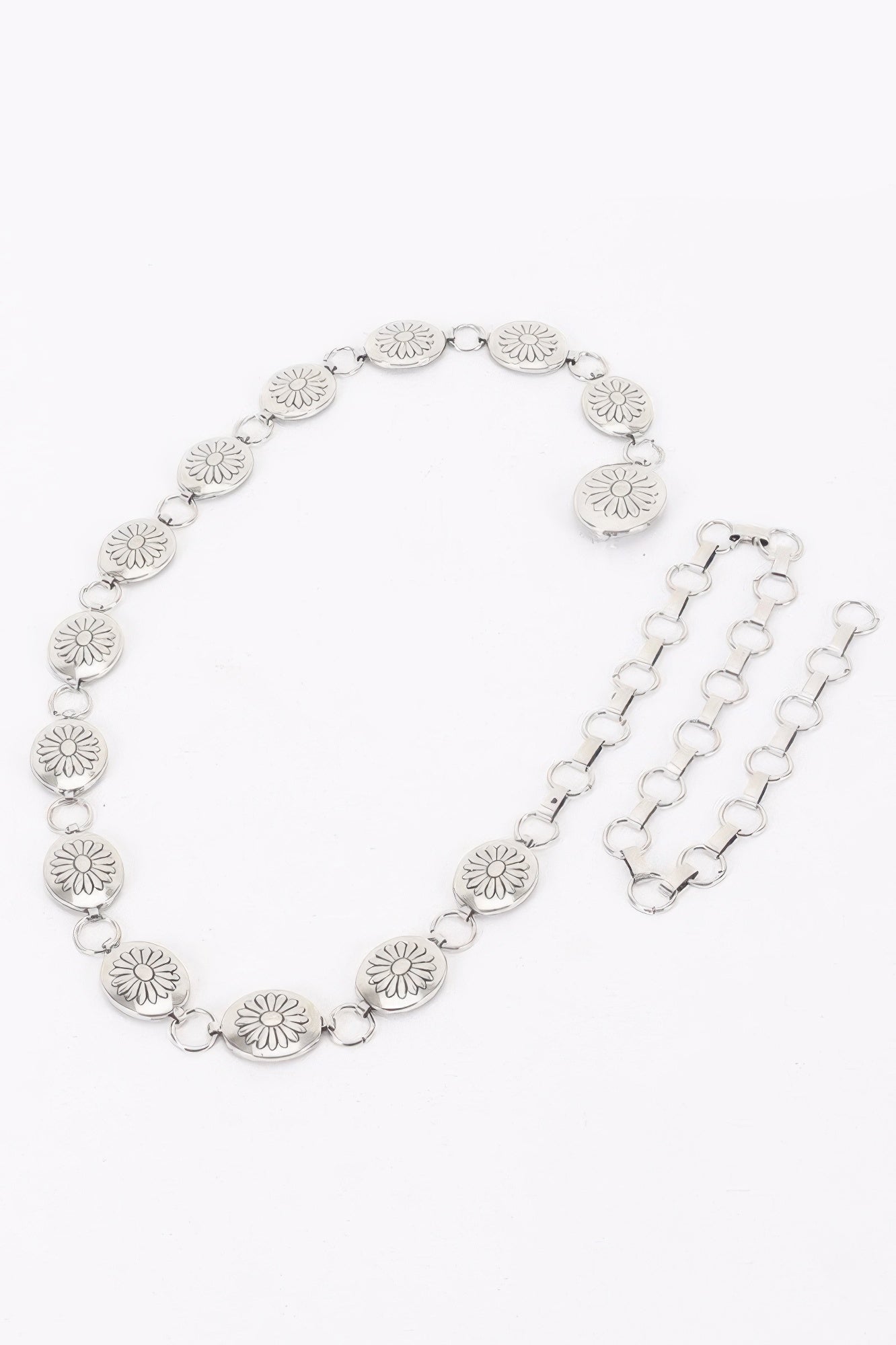 Floral Disc Chain Belt