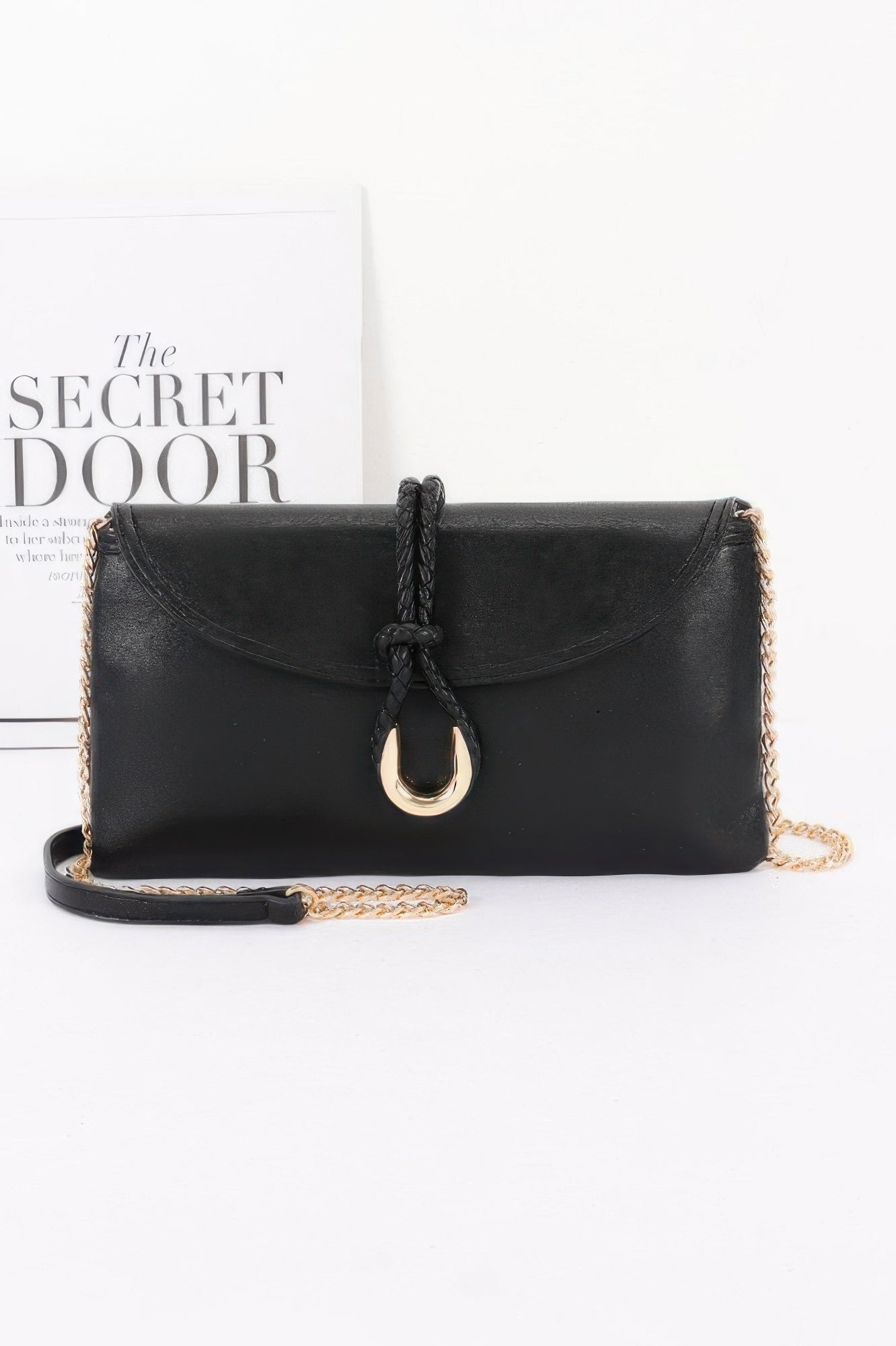 Vegan Leather Envelope Clutch Bag