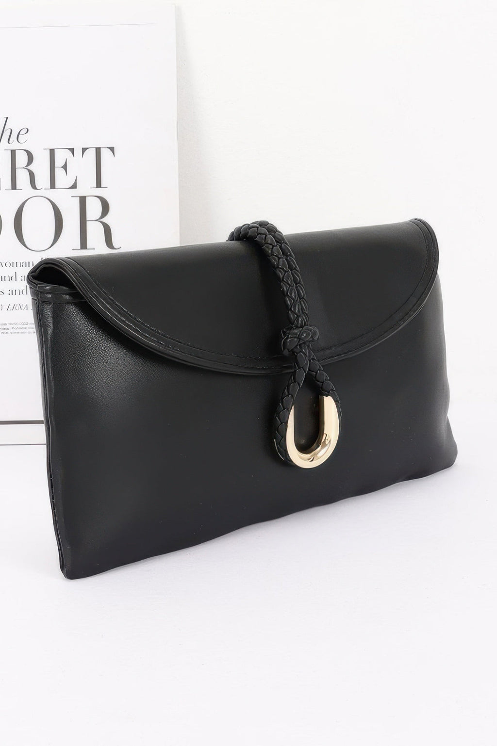 Vegan Leather Envelope Clutch Bag