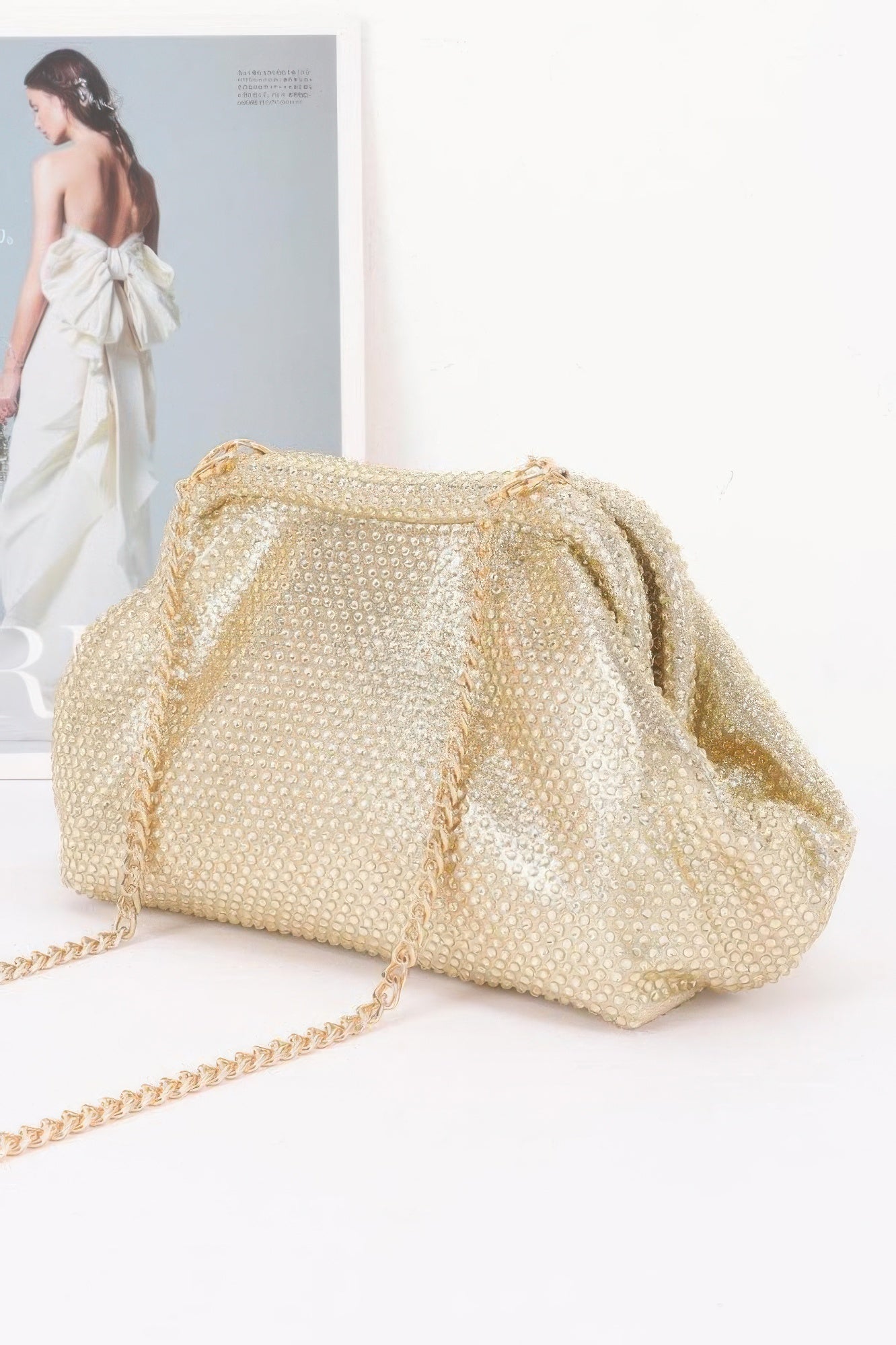 Rhinestone Hot Fix Party Clutch