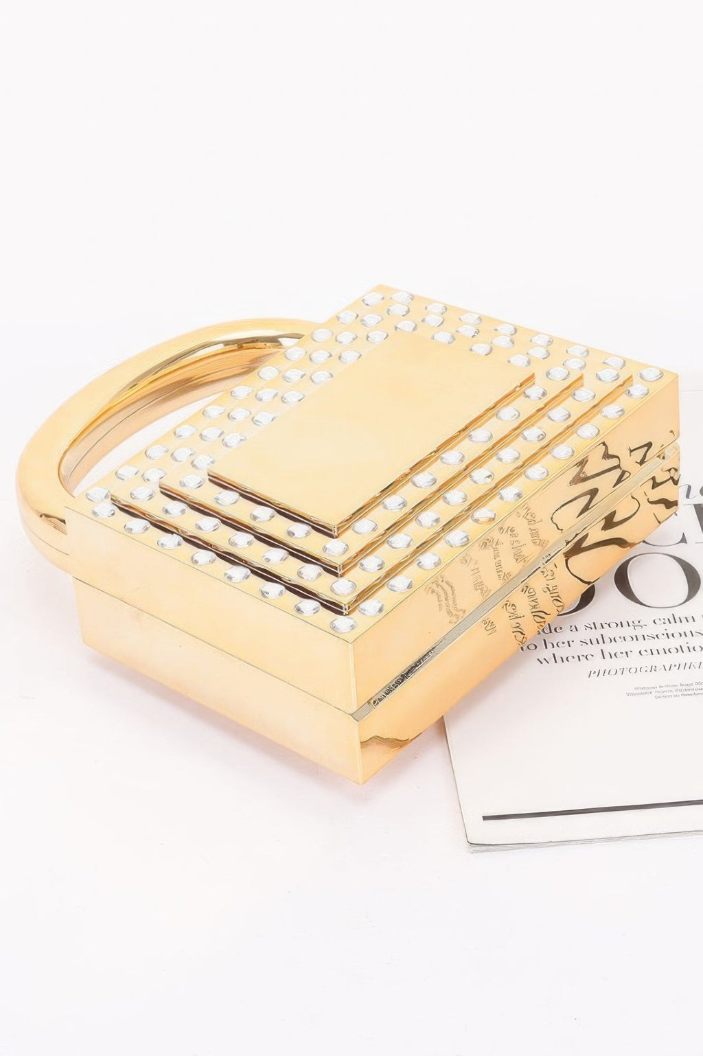 Metallic Acrylic Clutch