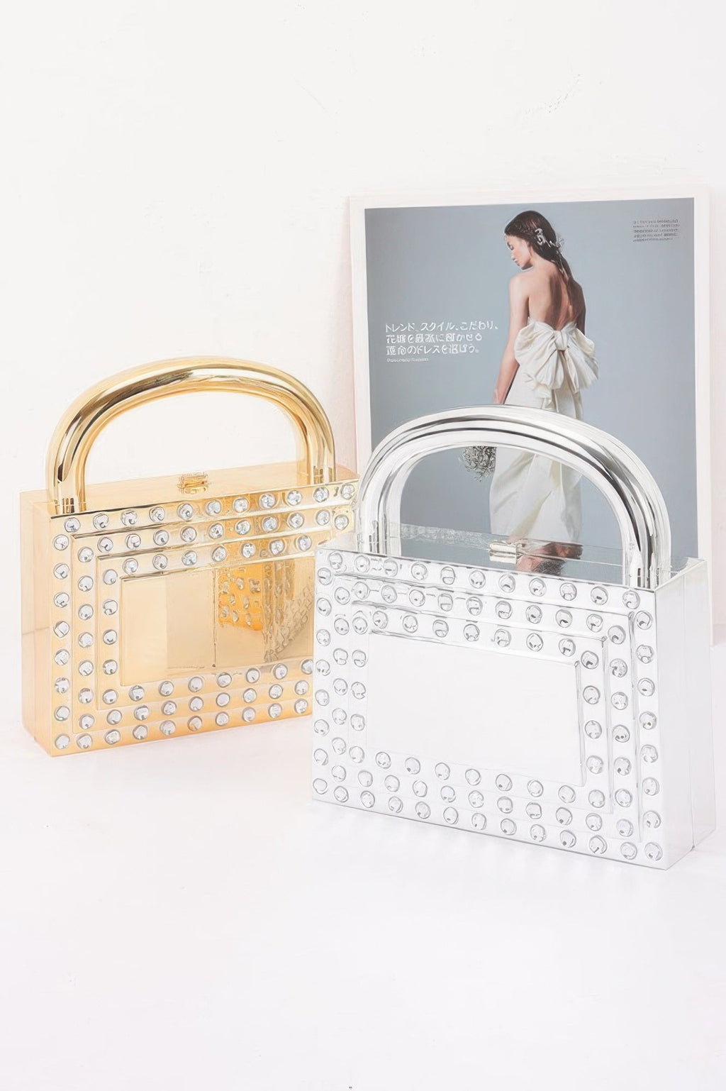 Metallic Acrylic Clutch