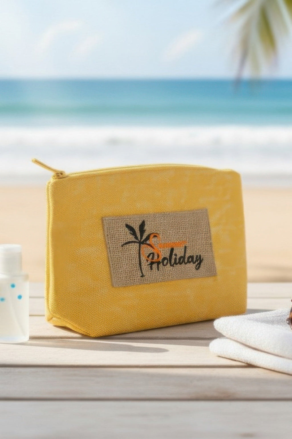 Holiday Patch Vintage Cosmetic Pouch