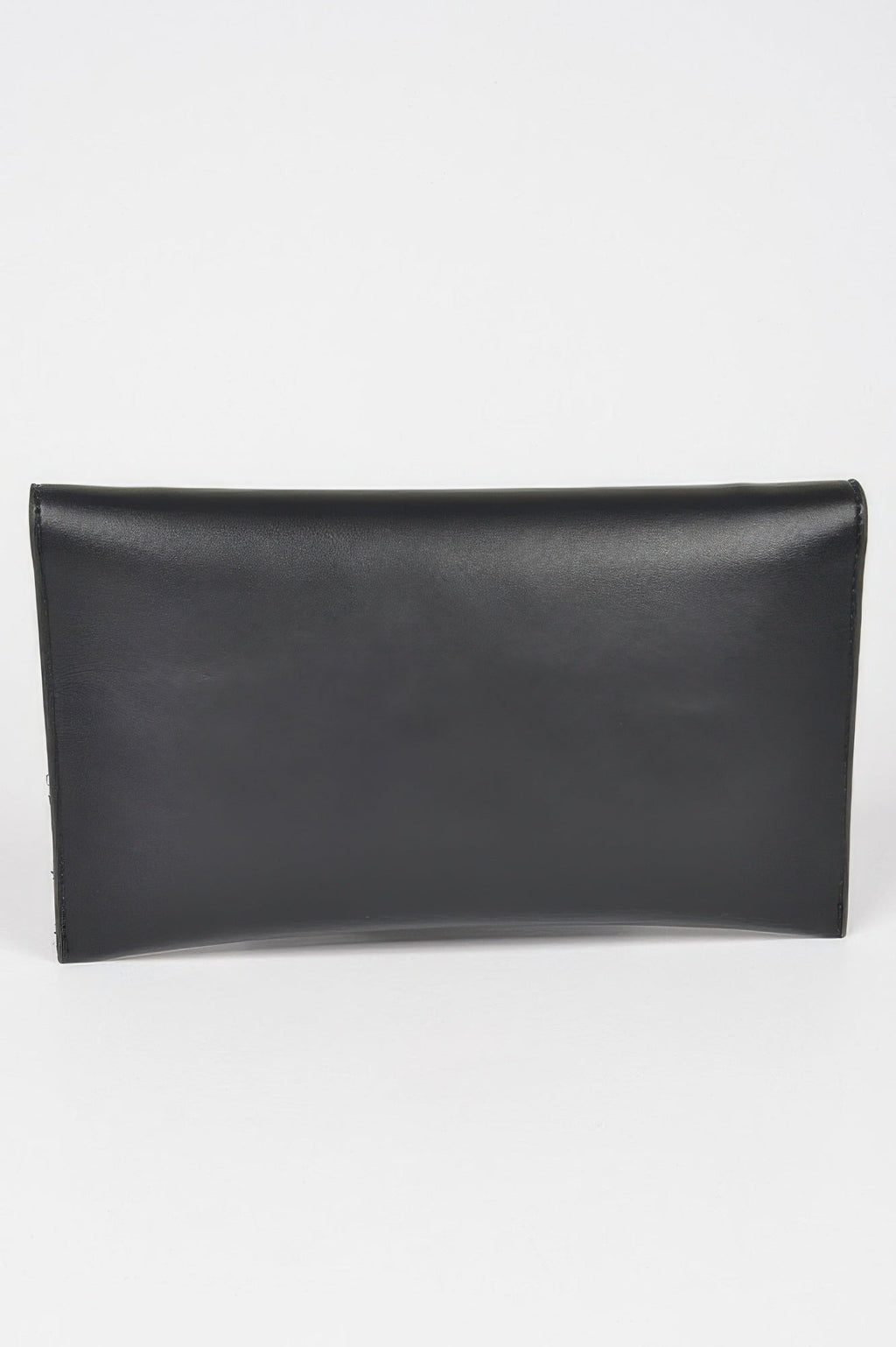 Faux Leather G Buckle Clutch