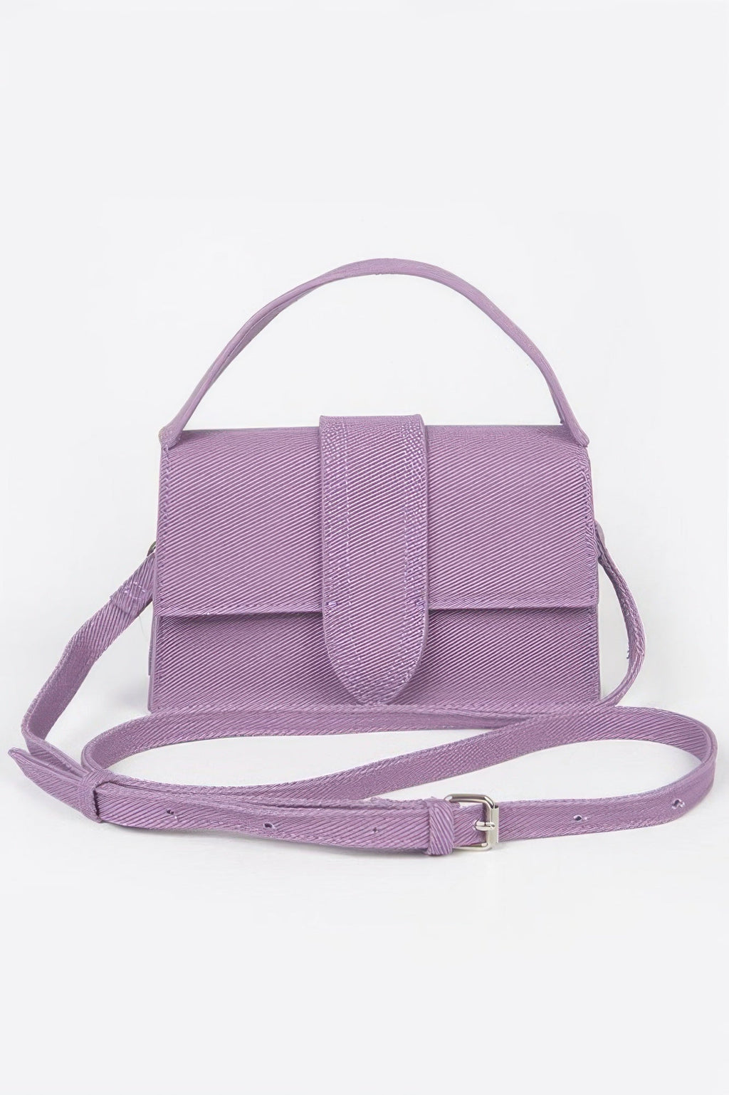Denim Top Handle Crossbody Bag