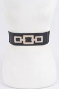 Rhinestone Link Elastic Belt