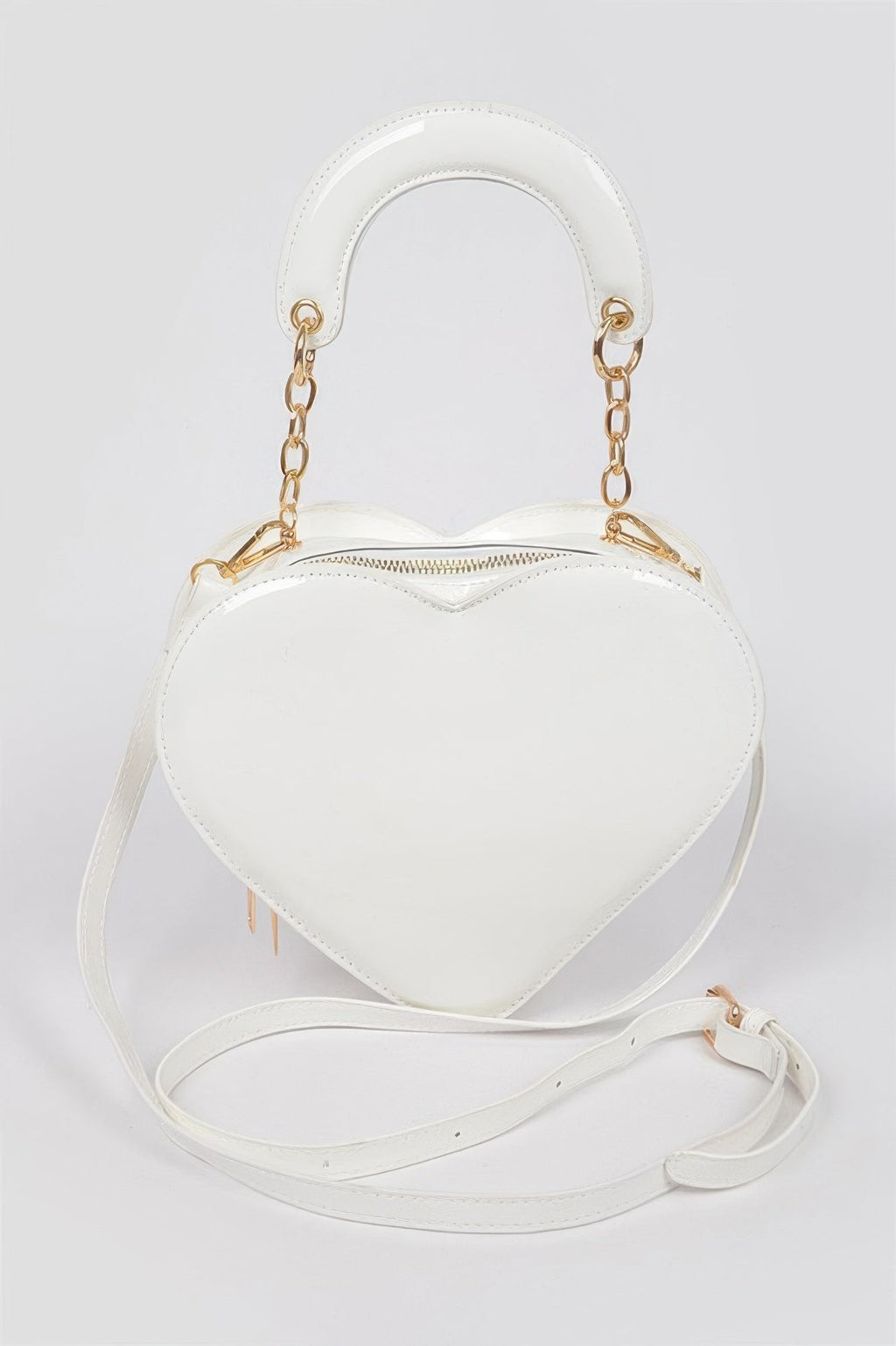 Enamal Heart Shape Crossbody Bag