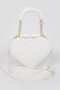 Enamal Heart Shape Crossbody Bag