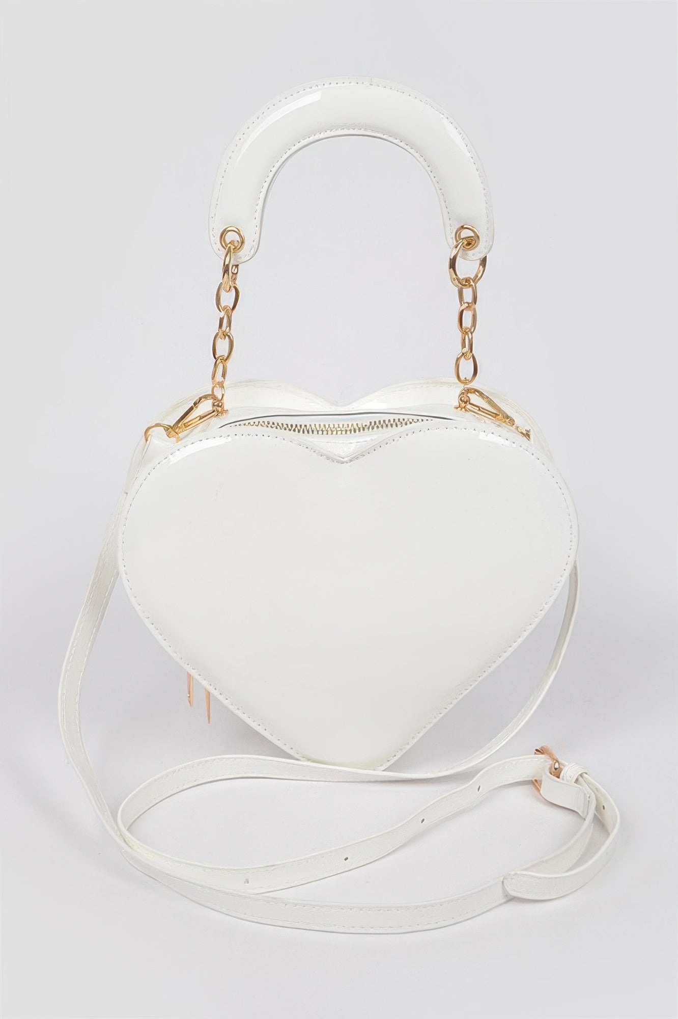 Enamal Heart Shape Crossbody Bag