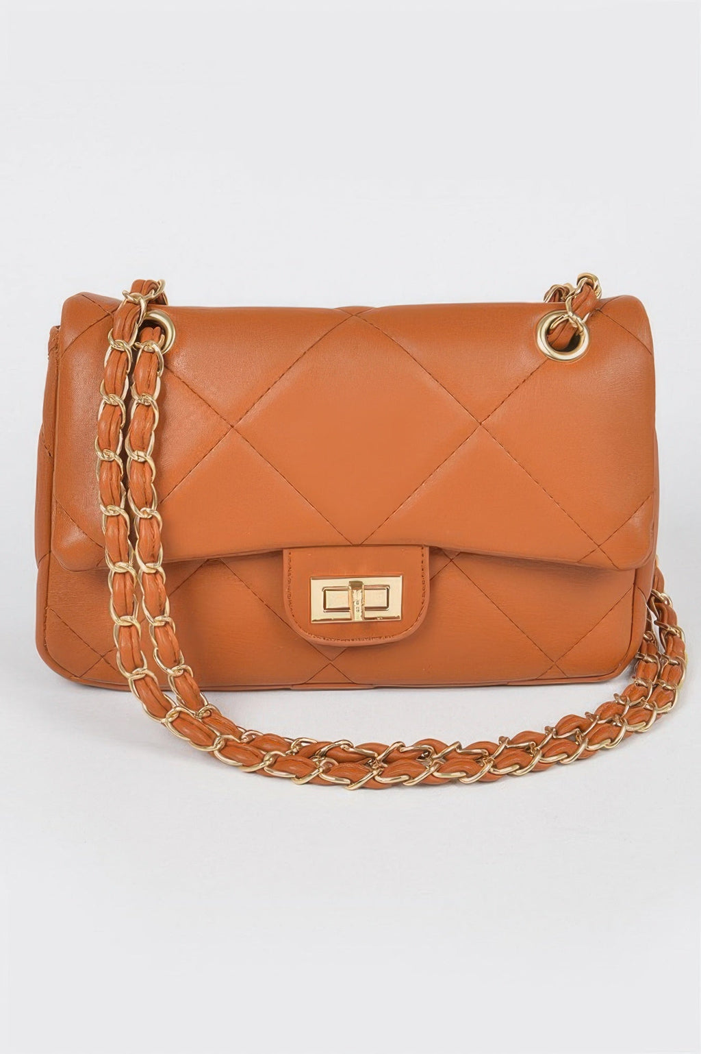 Wide Quilted Shoulder Bag