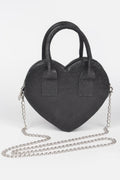 Metallic Heart Crossbody Bag