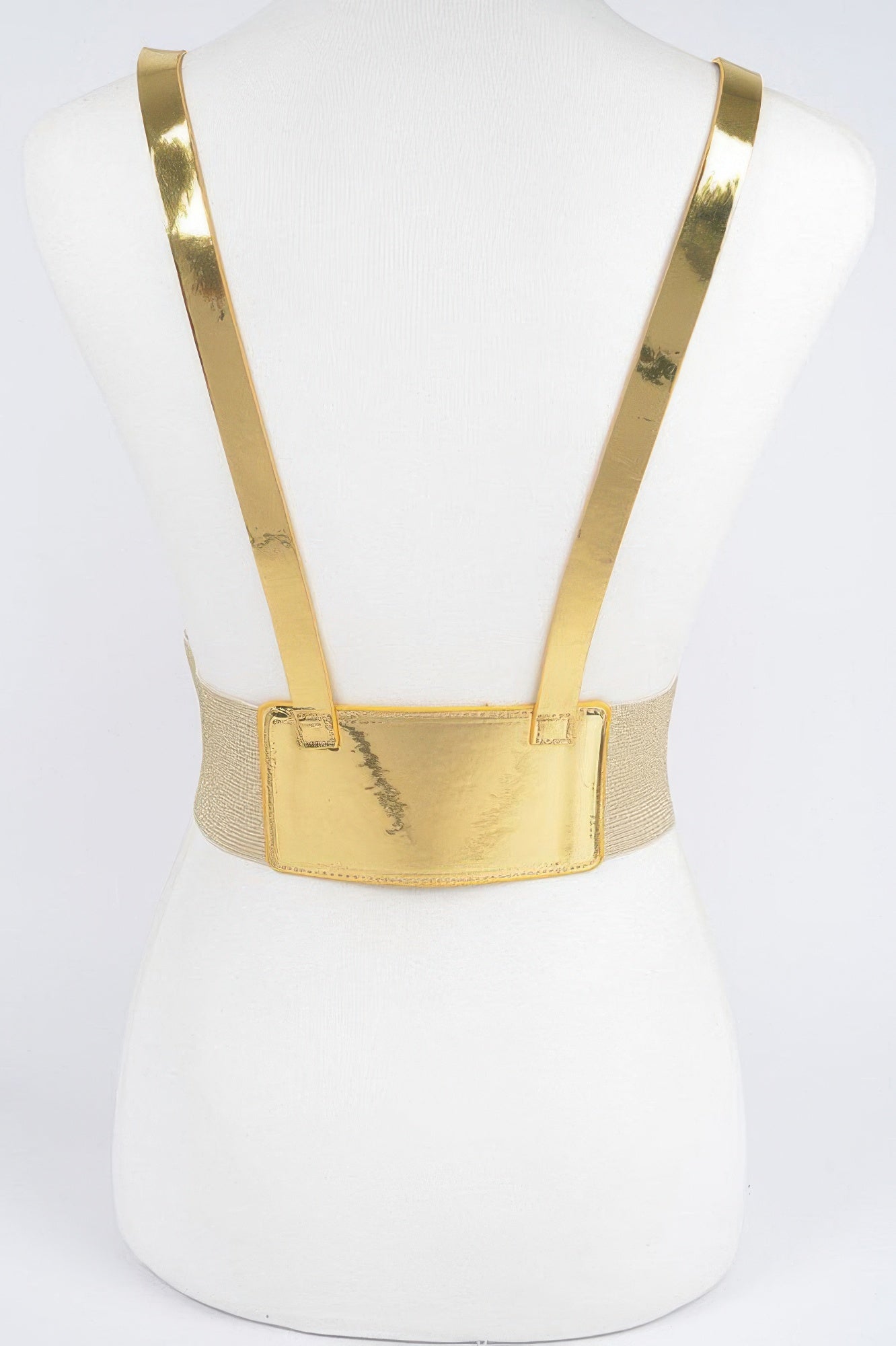 Plus Size Vegan Harness With Metal Buckle