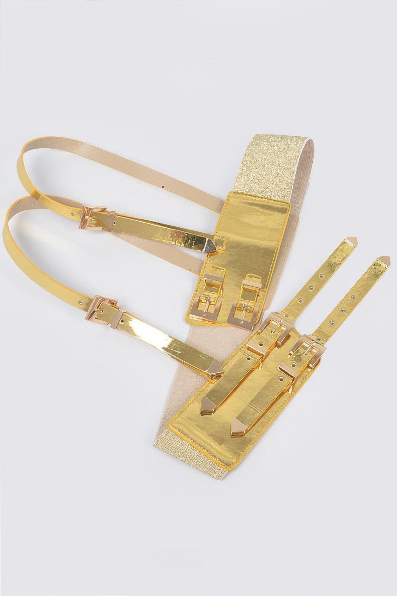 Plus Size Vegan Harness With Metal Buckle
