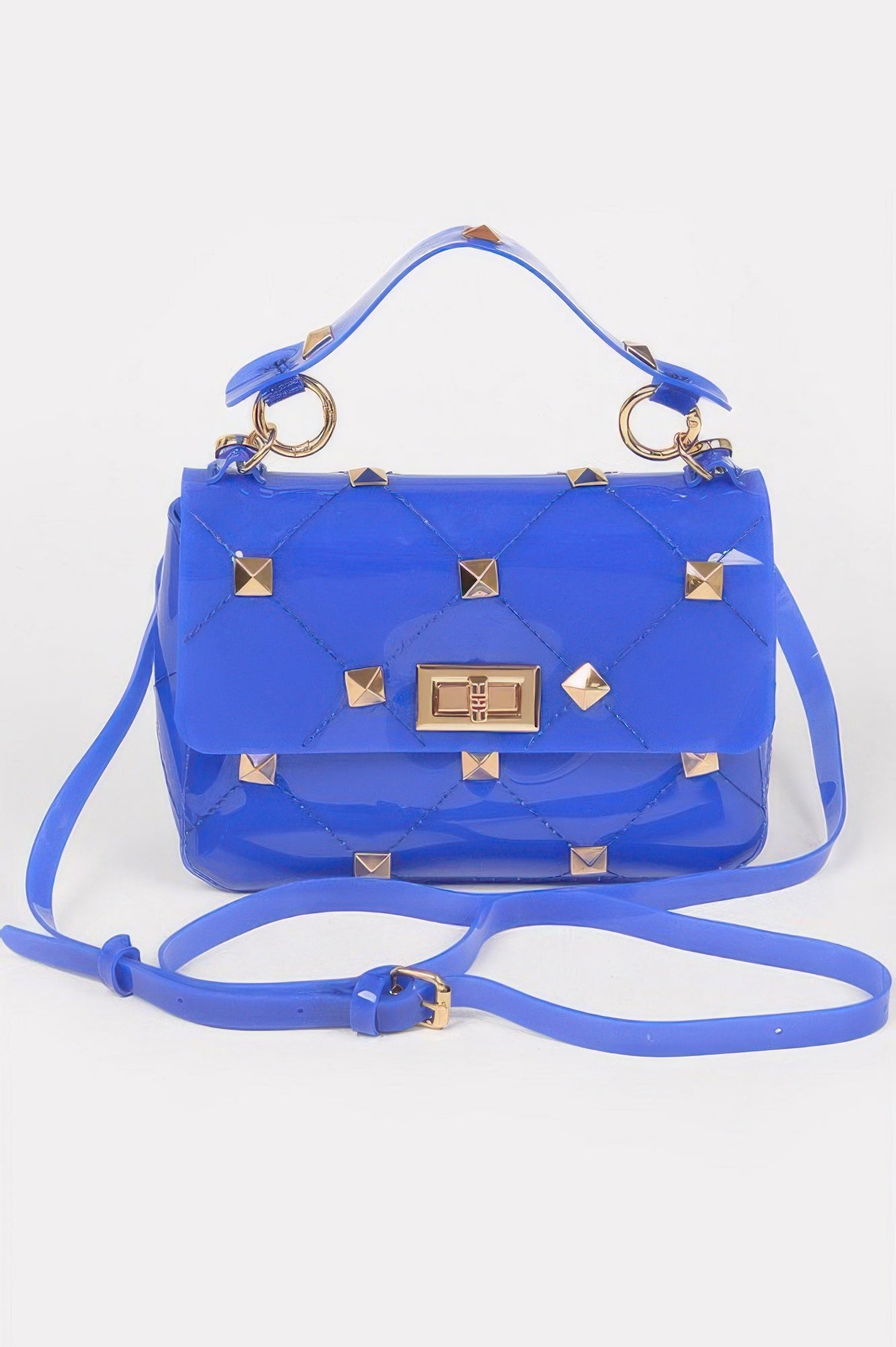 Studded Clear Handle Bag