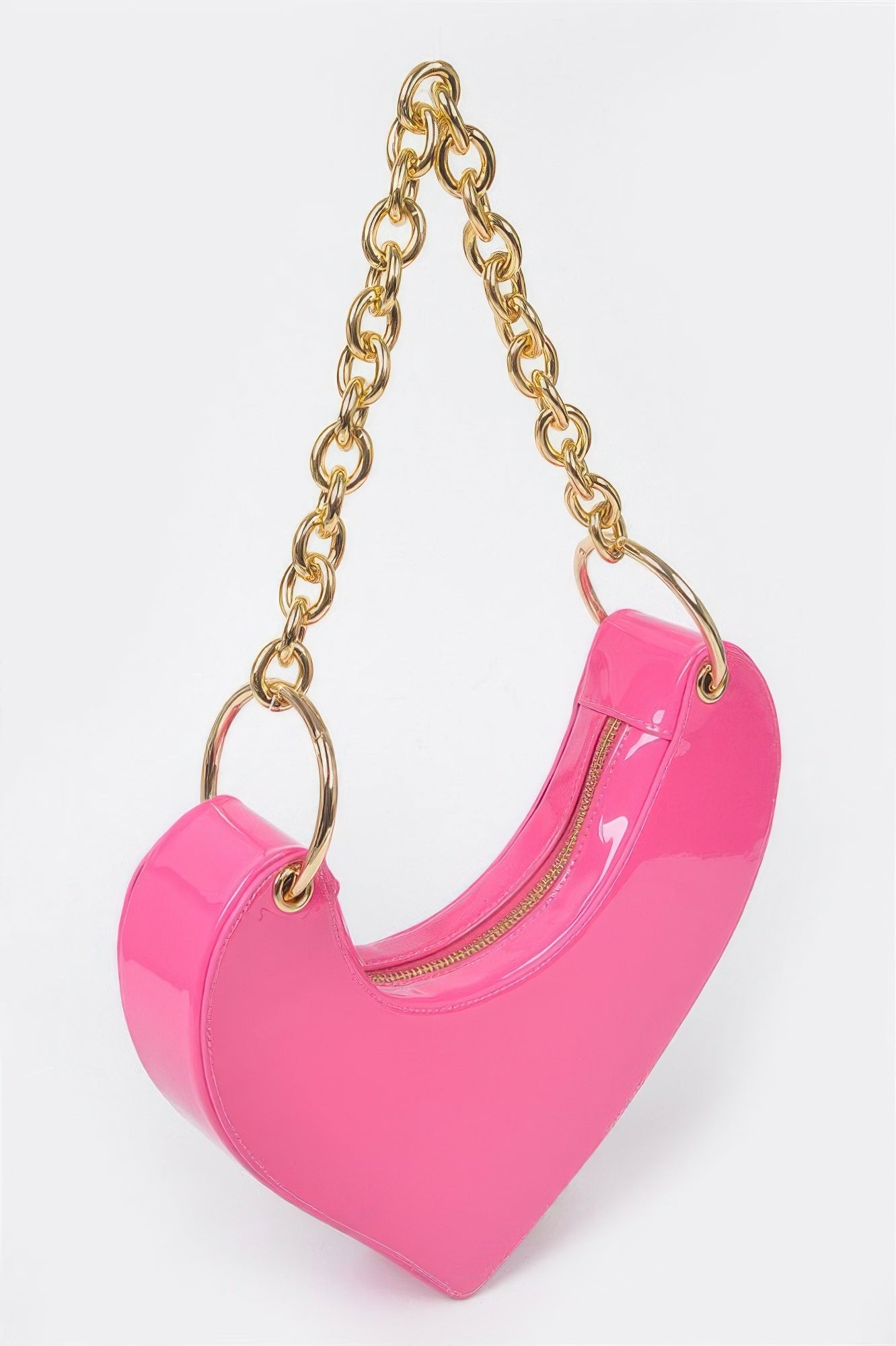 Heart Shape Oversized Handle Clutch