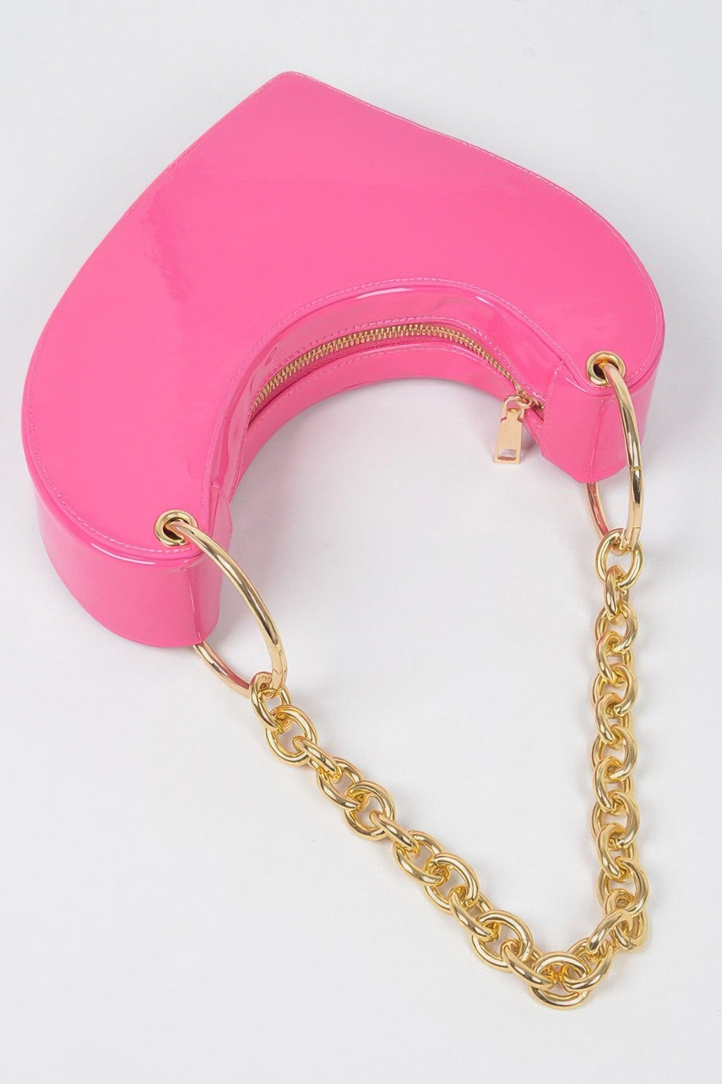 Heart Shape Oversized Handle Clutch