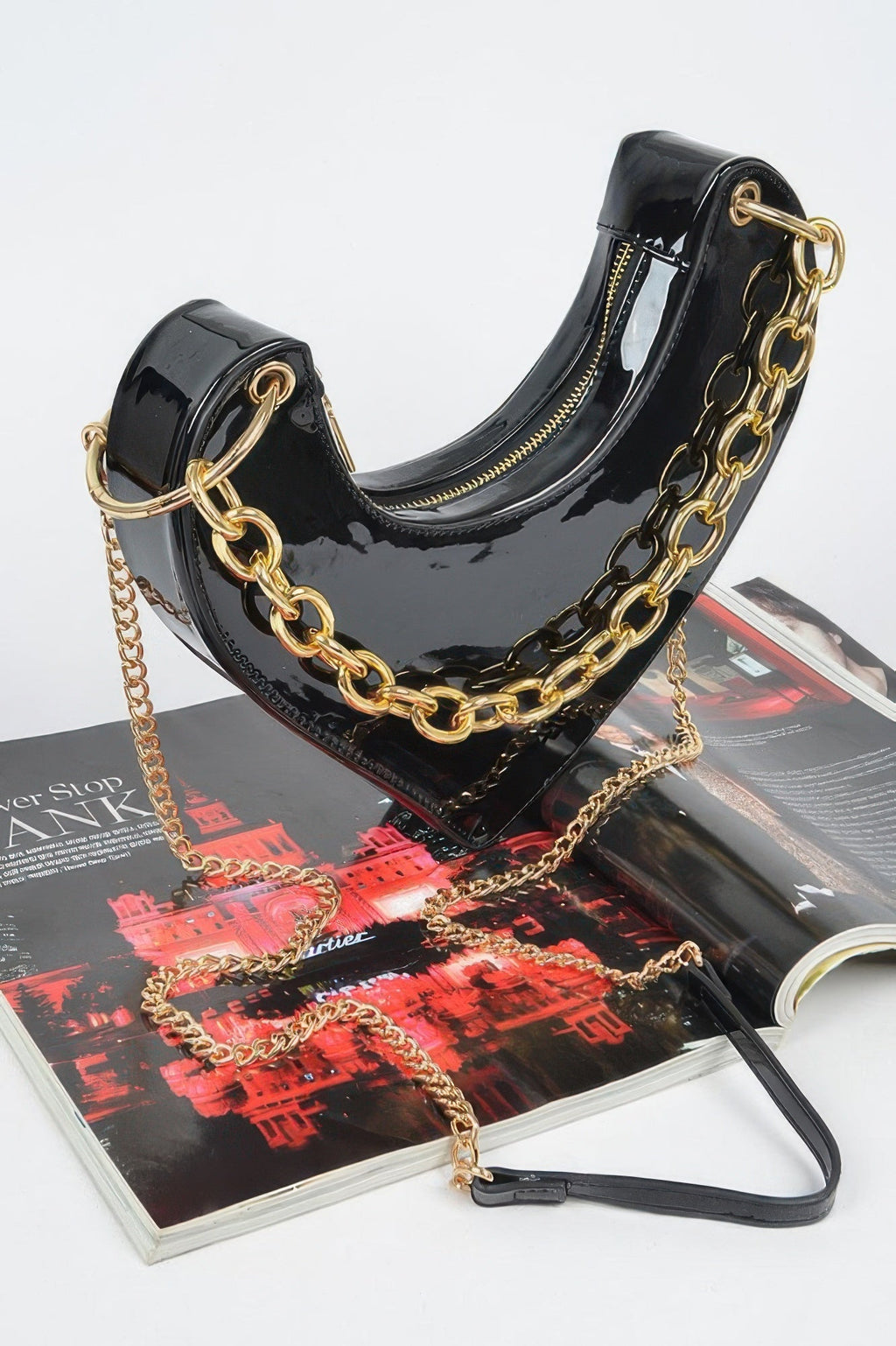 Heart Shape Oversized Handle Clutch