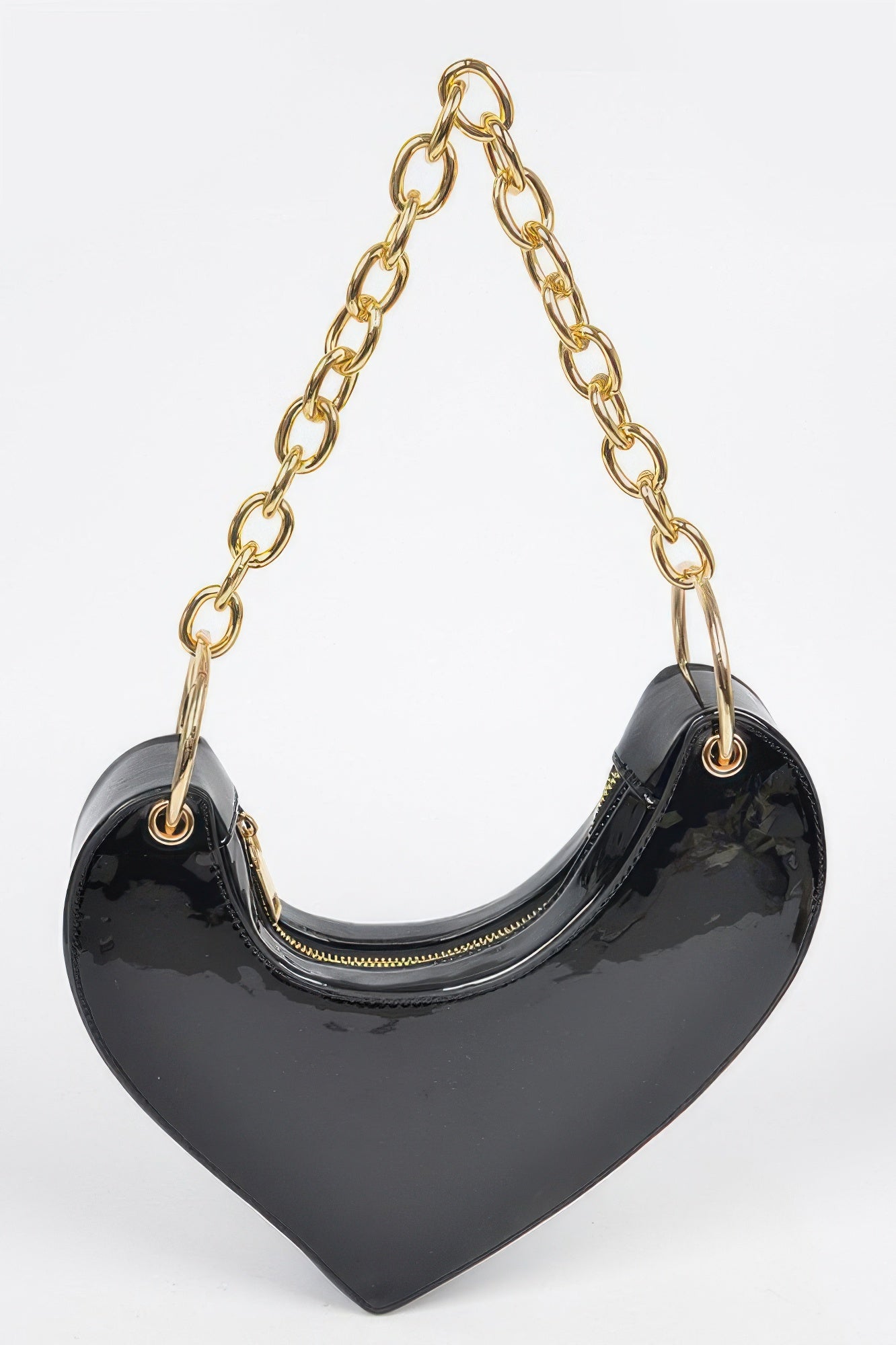 Heart Shape Oversized Handle Clutch