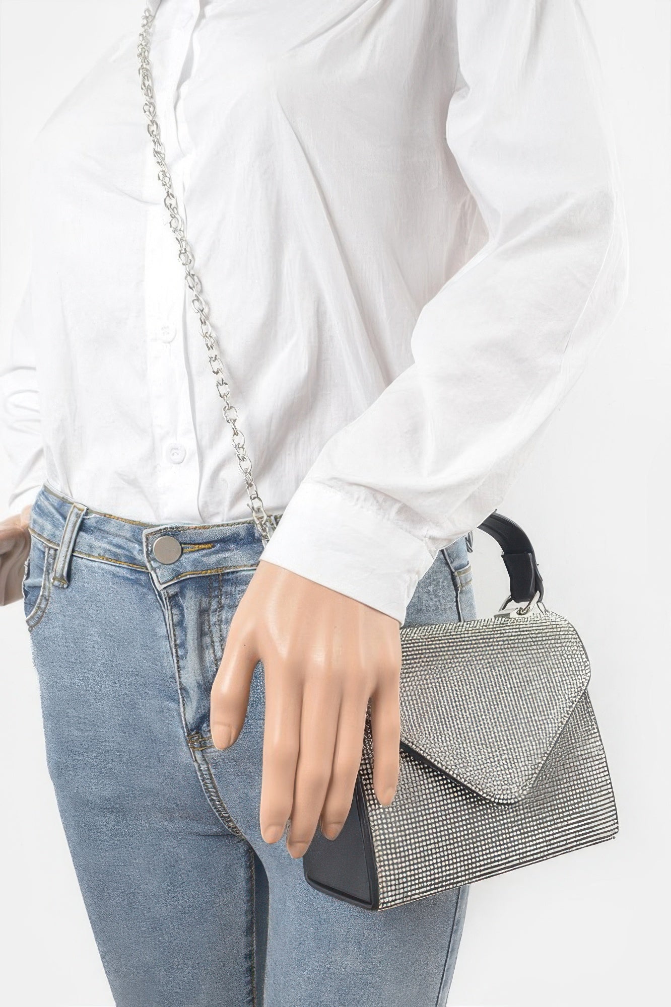 Rhinestone Single Handle Bag