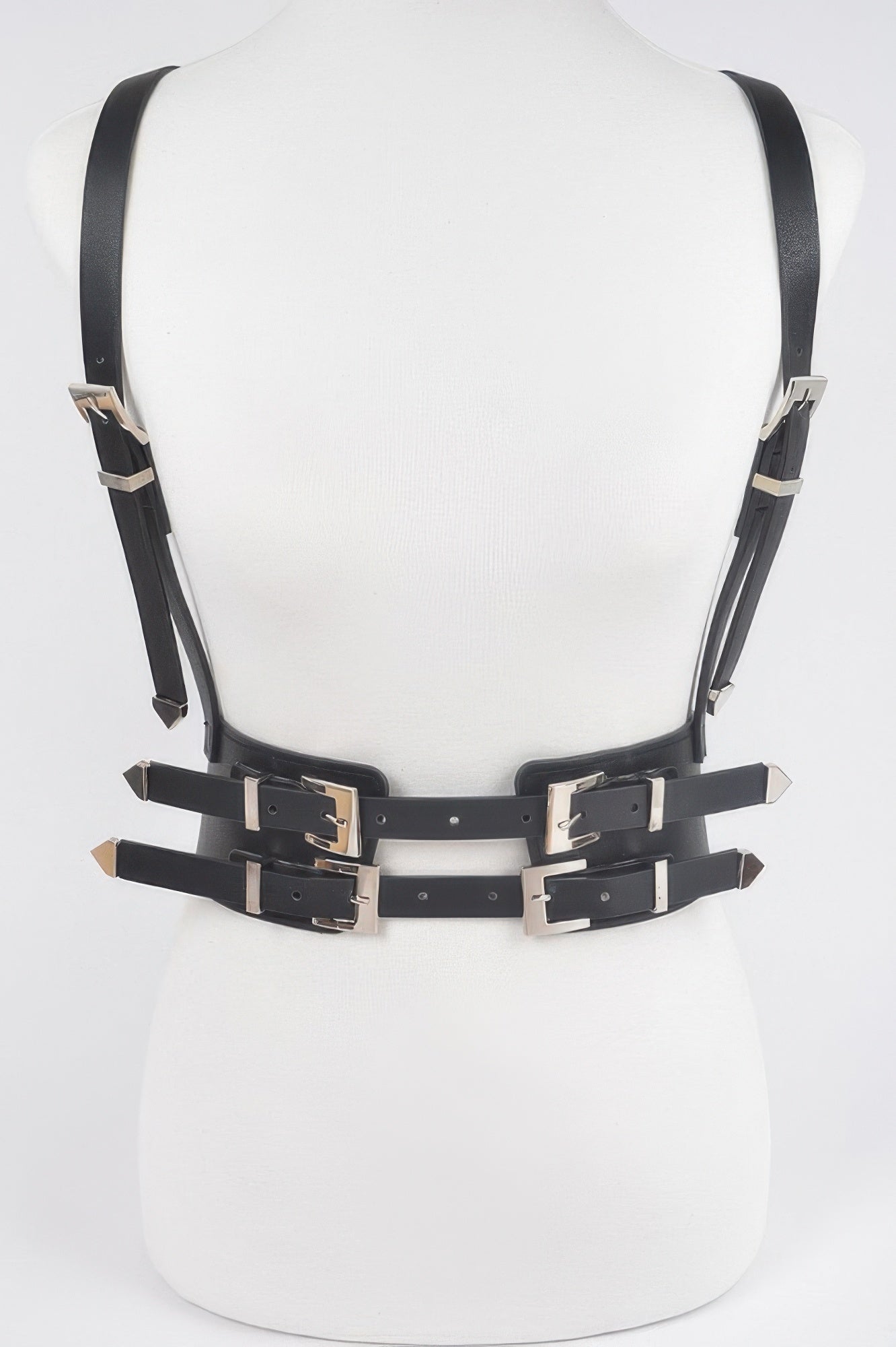 Multi Buckle Plus Size Harness Belt
