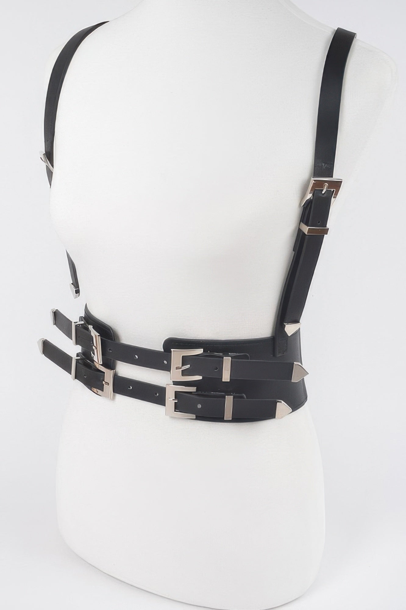Multi Buckle Plus Size Harness Belt