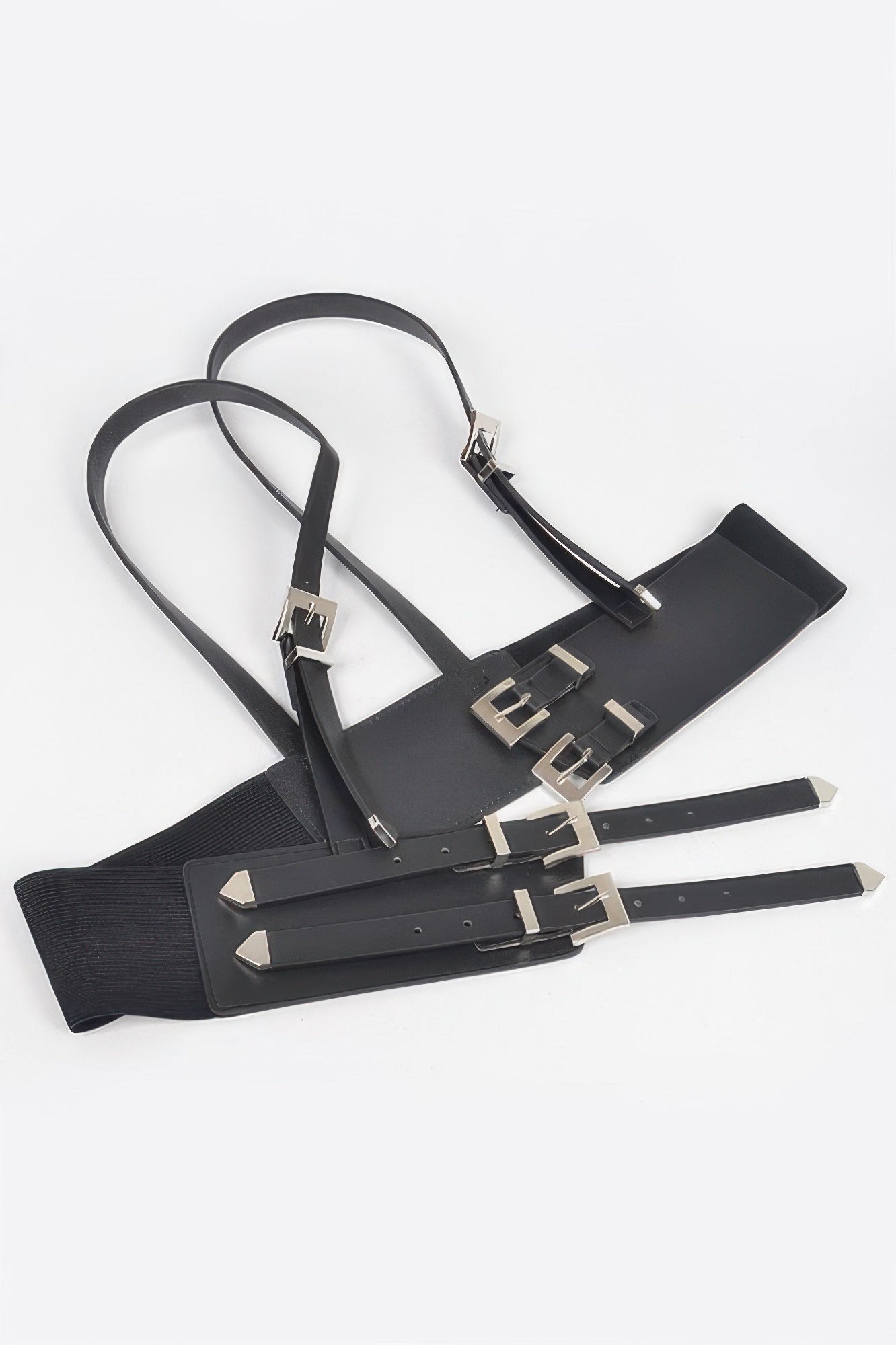 Multi Buckle Plus Size Harness Belt