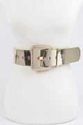 Wide Mirror Pu Belt